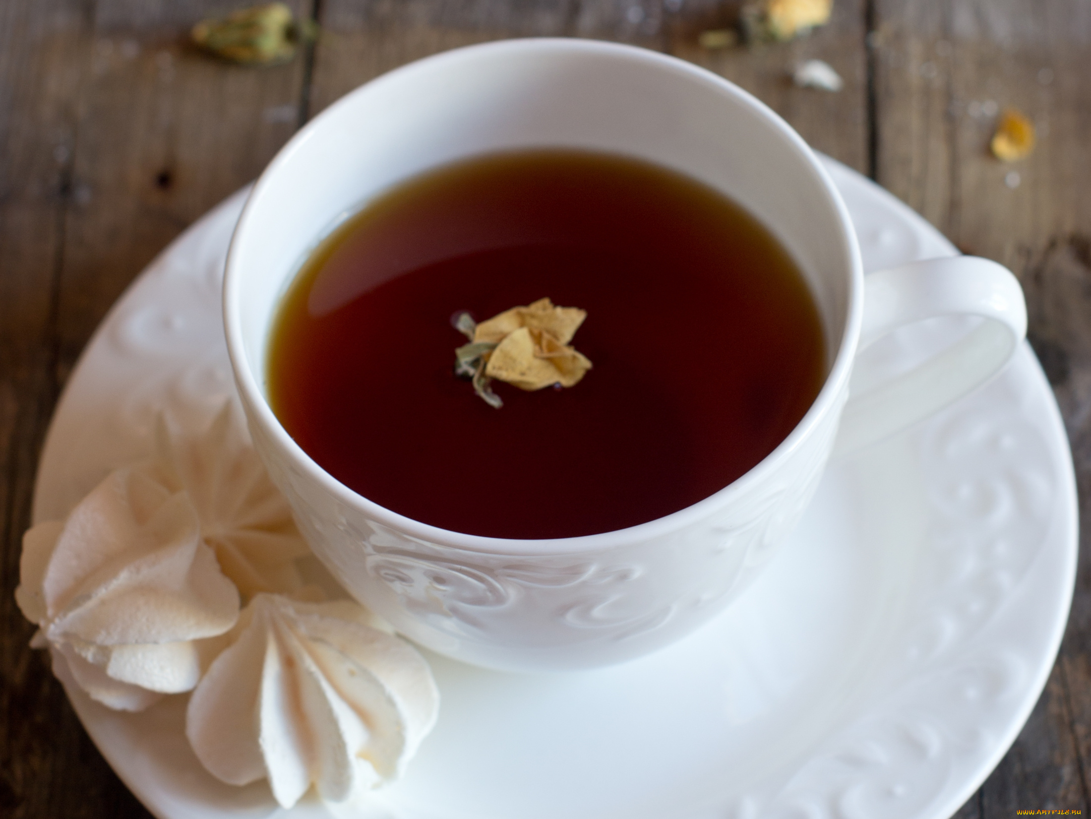 еда, напитки, , Чай, безе, чашка