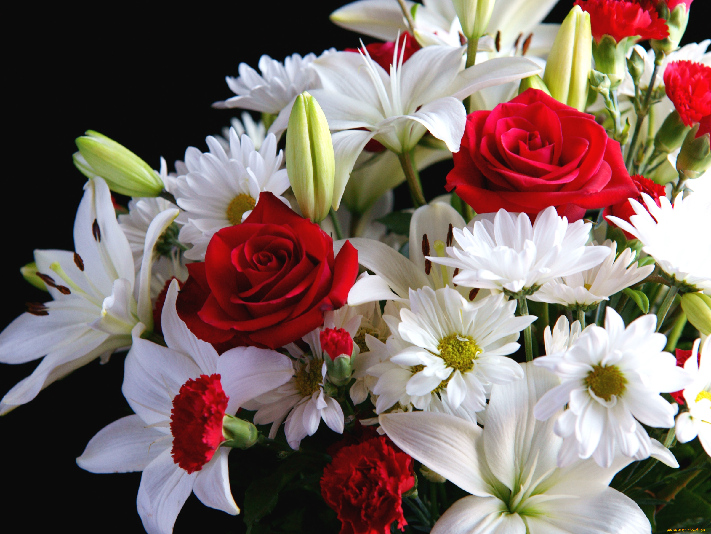 цветы, букеты, , композиции, лилии, хризантемы, розы