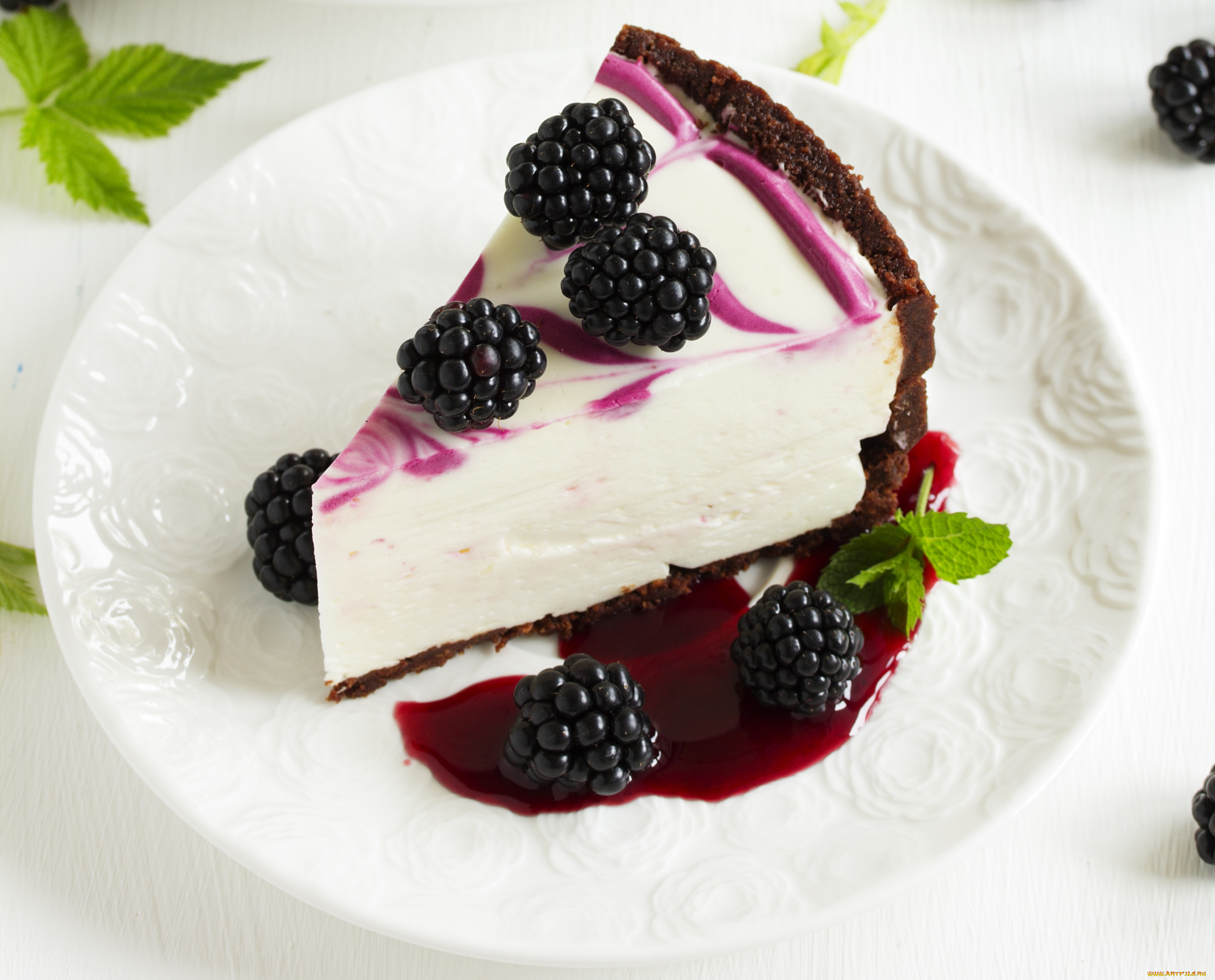 еда, торты, ежевика