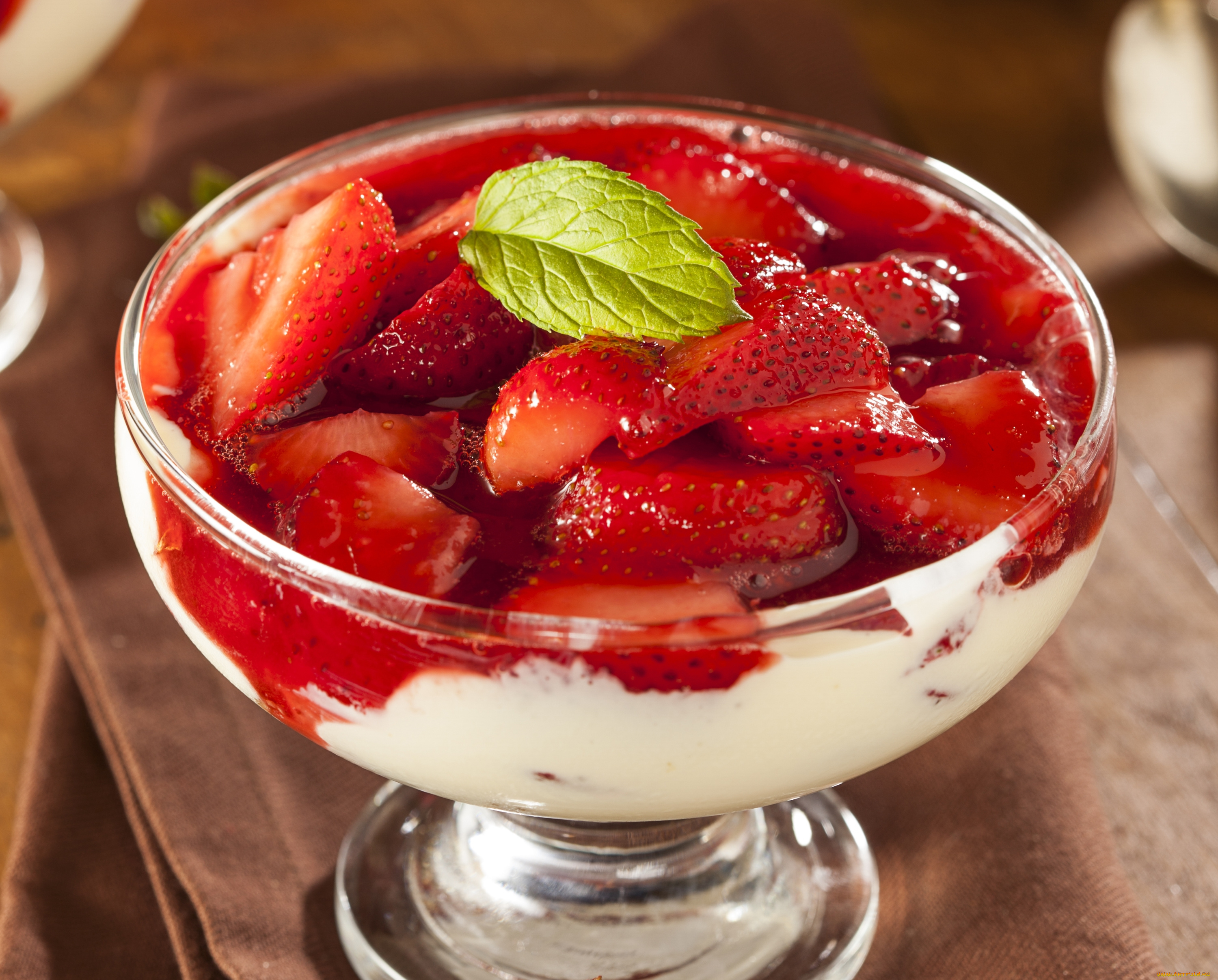 еда, мороженое, , десерты, клубника