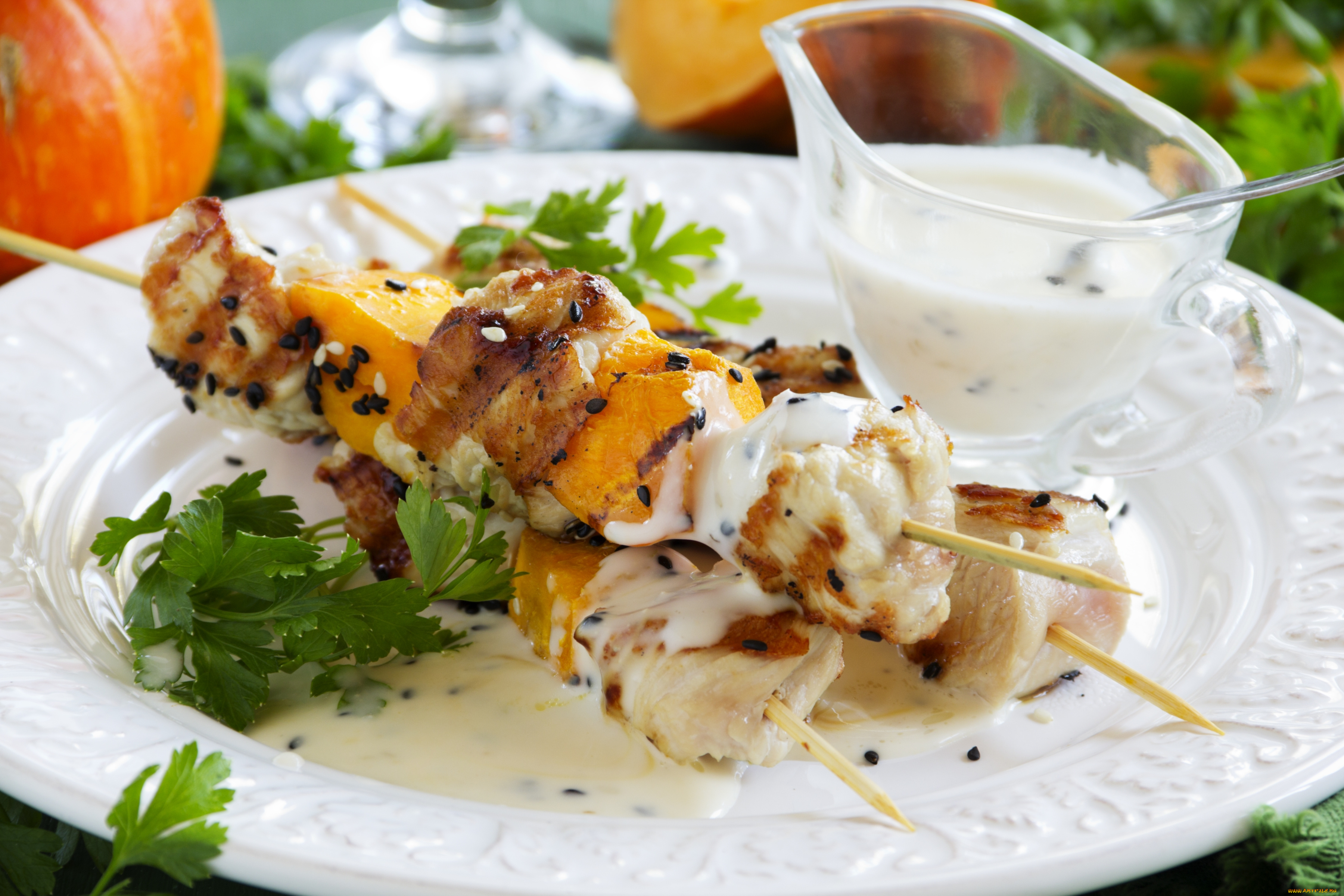 еда, шашлык, , барбекю, соус, тыква, мясо