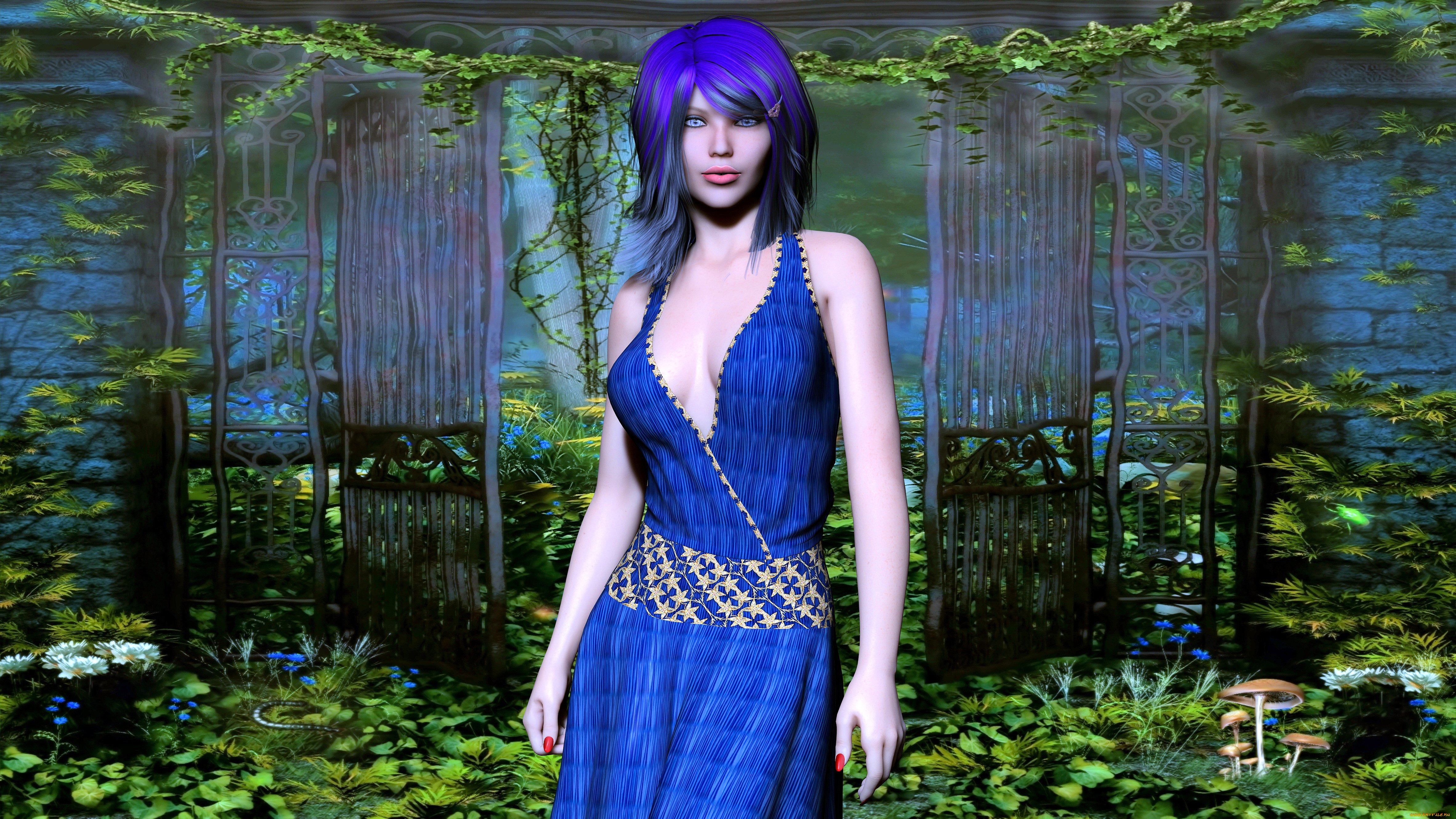 3д, графика, люди, , people, девушка, взгляд