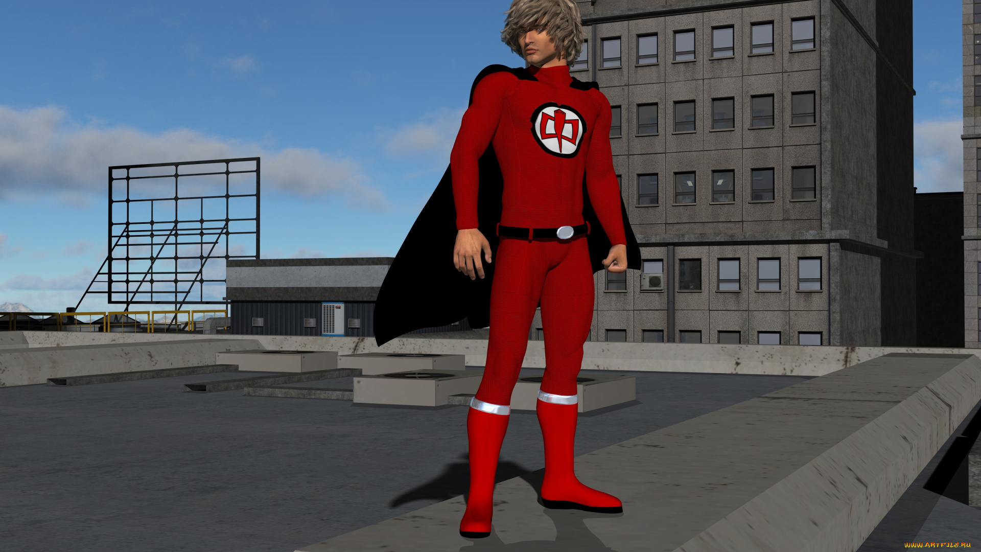 3д, графика, фантазия, , fantasy, супермен, фон, взгляд, парень