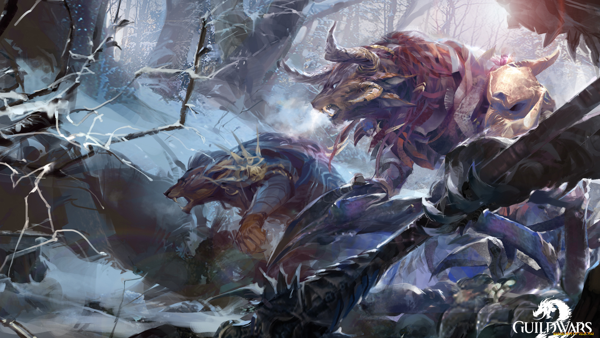 видео, игры, guild, wars, 2, action, ролевая, 2, wars, guild