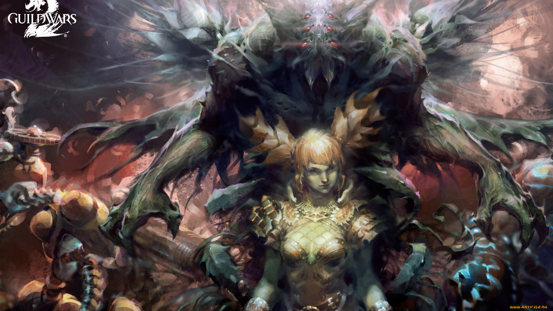 видео, игры, guild, wars, 2, ролевая, 2, wars, action, guild