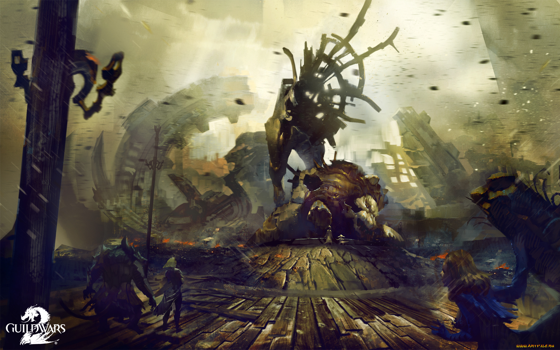 видео, игры, guild, wars, 2, guild, action, ролевая, 2, wars