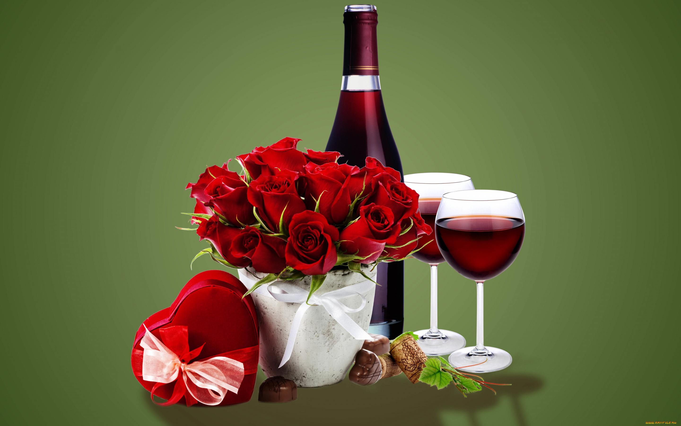 еда, напитки, , вино, flowers, roses, вино, romantic, подарок, бокалы, розы, glass, wine, gift