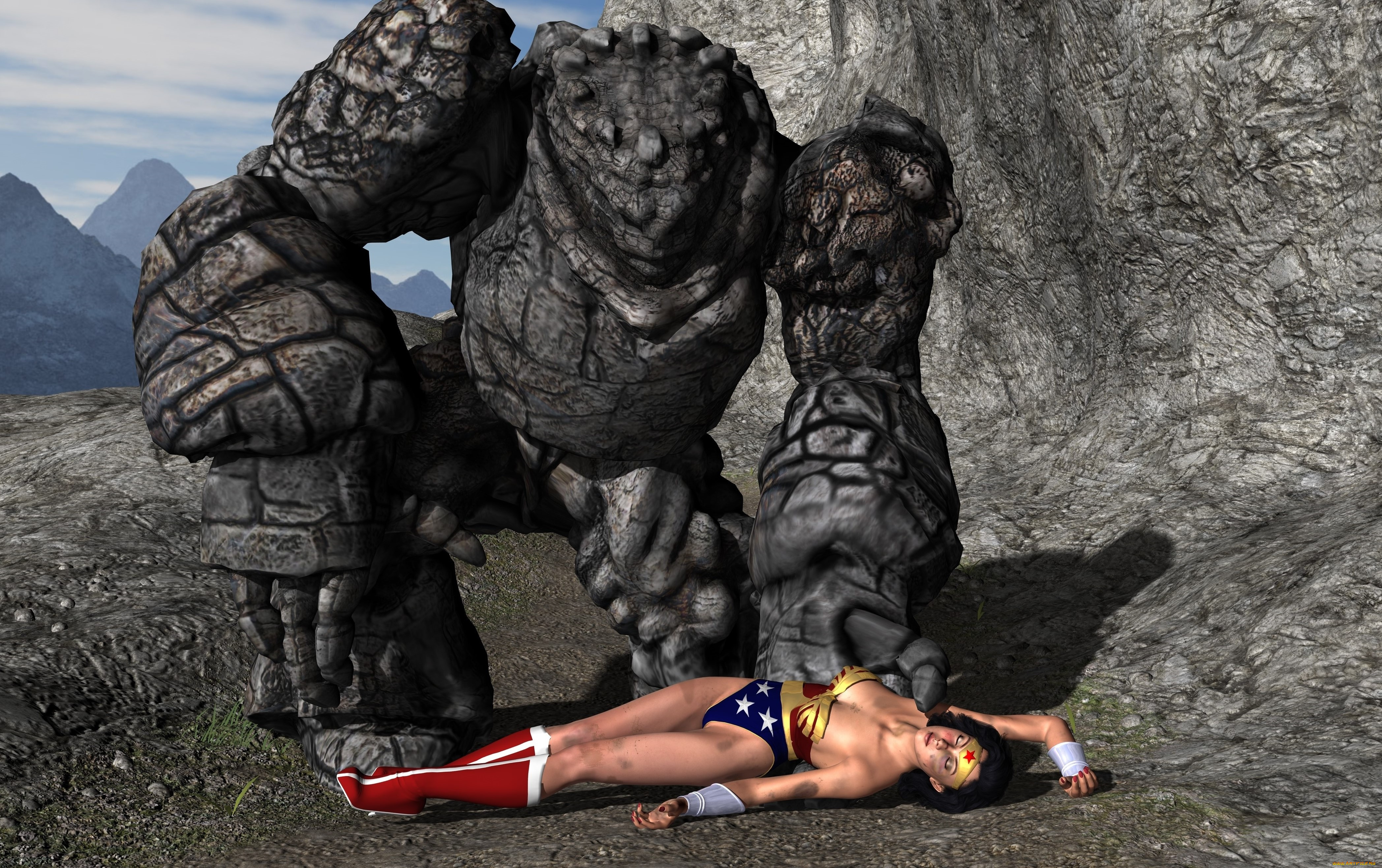 3д, графика, фантазия, , fantasy, демон, фон, девушка