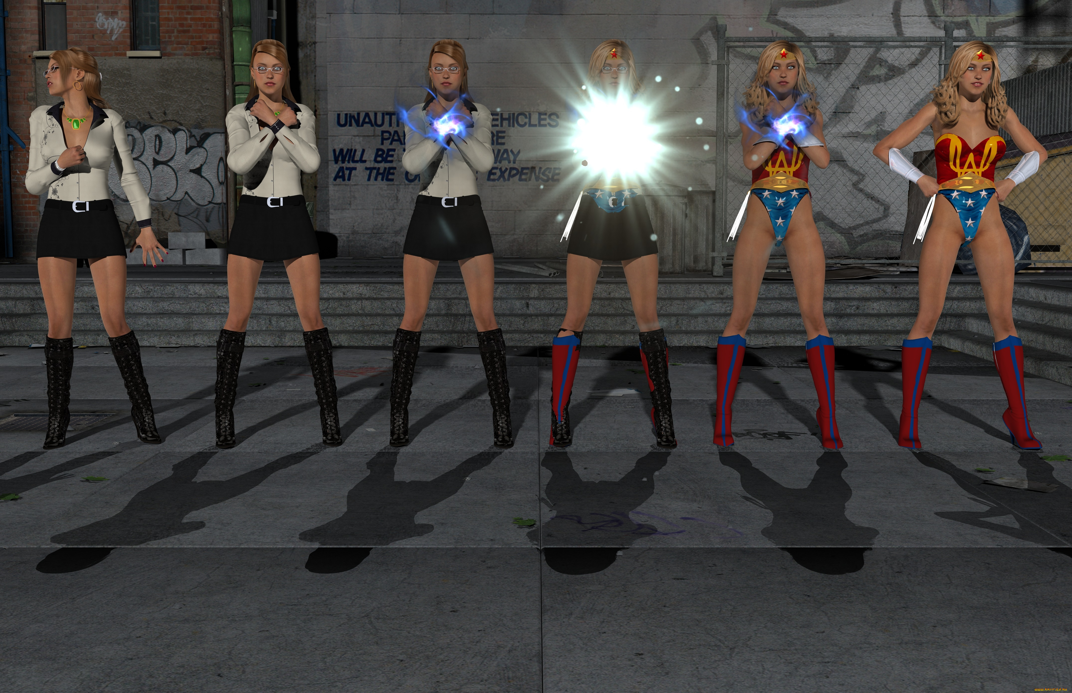 3д, графика, фантазия, , fantasy, девушки, взгляд, магия, фон