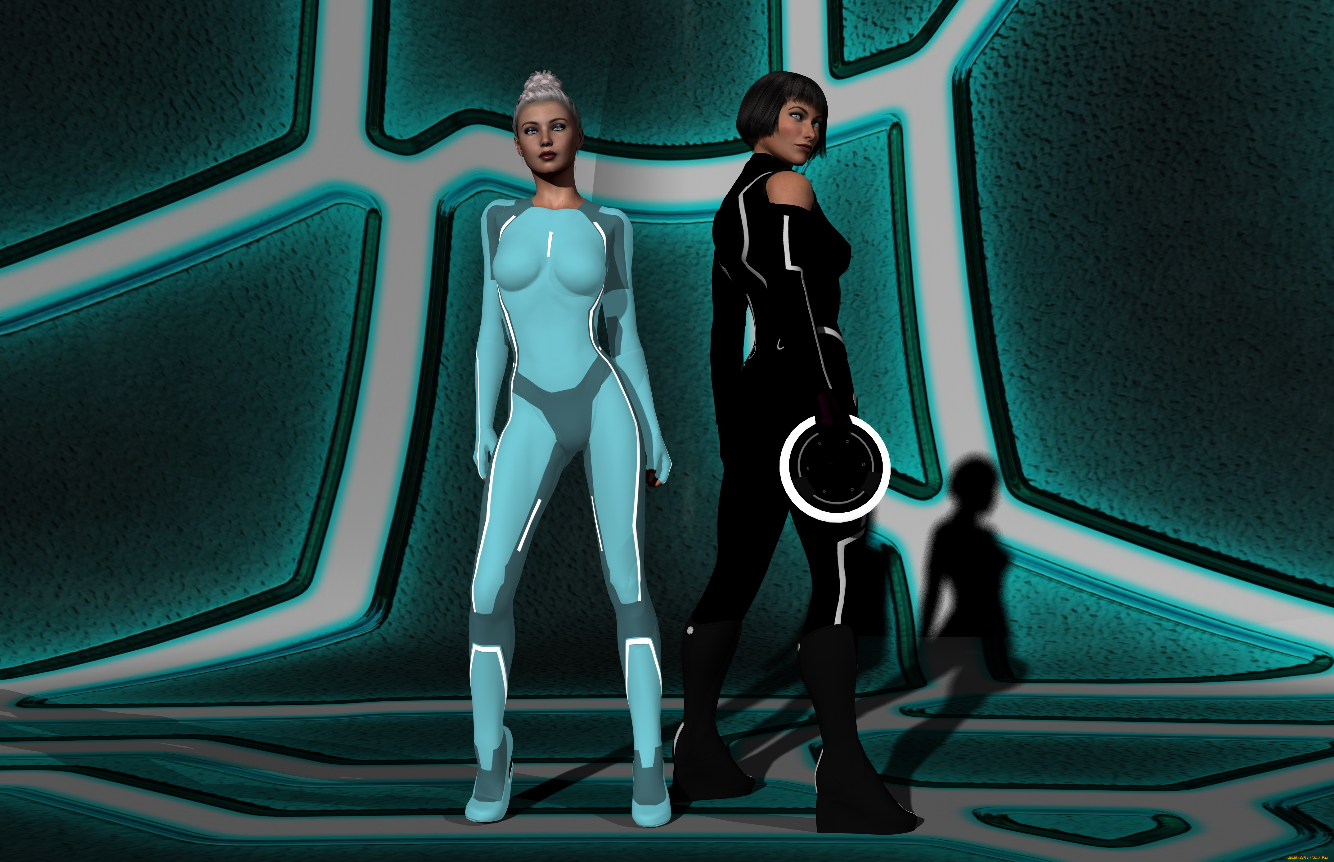 3д, графика, фантазия, , fantasy, космический, корабль, фон, взгляд, девушки