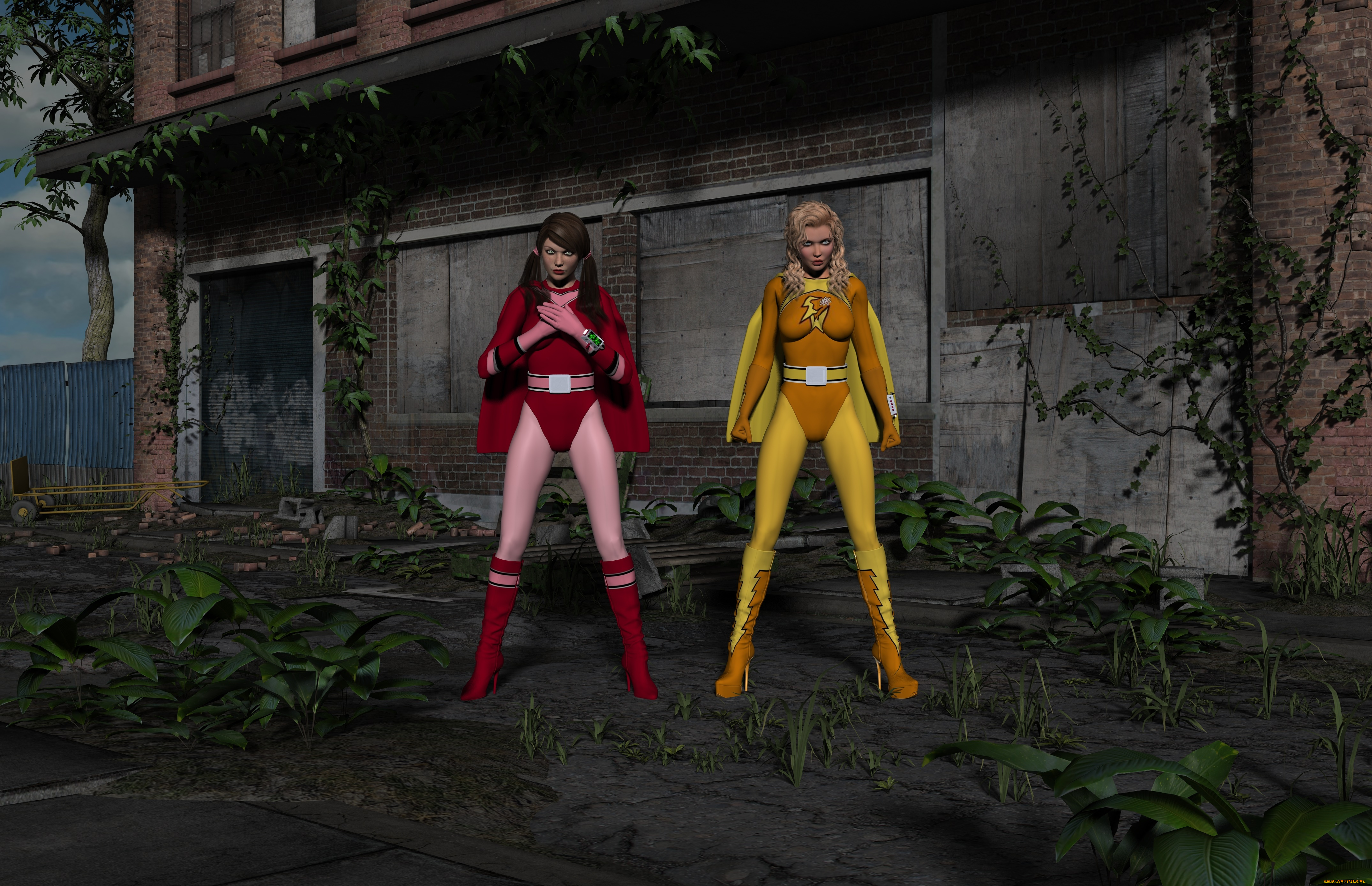 3д, графика, люди, , people, фон, девушки, взгляд