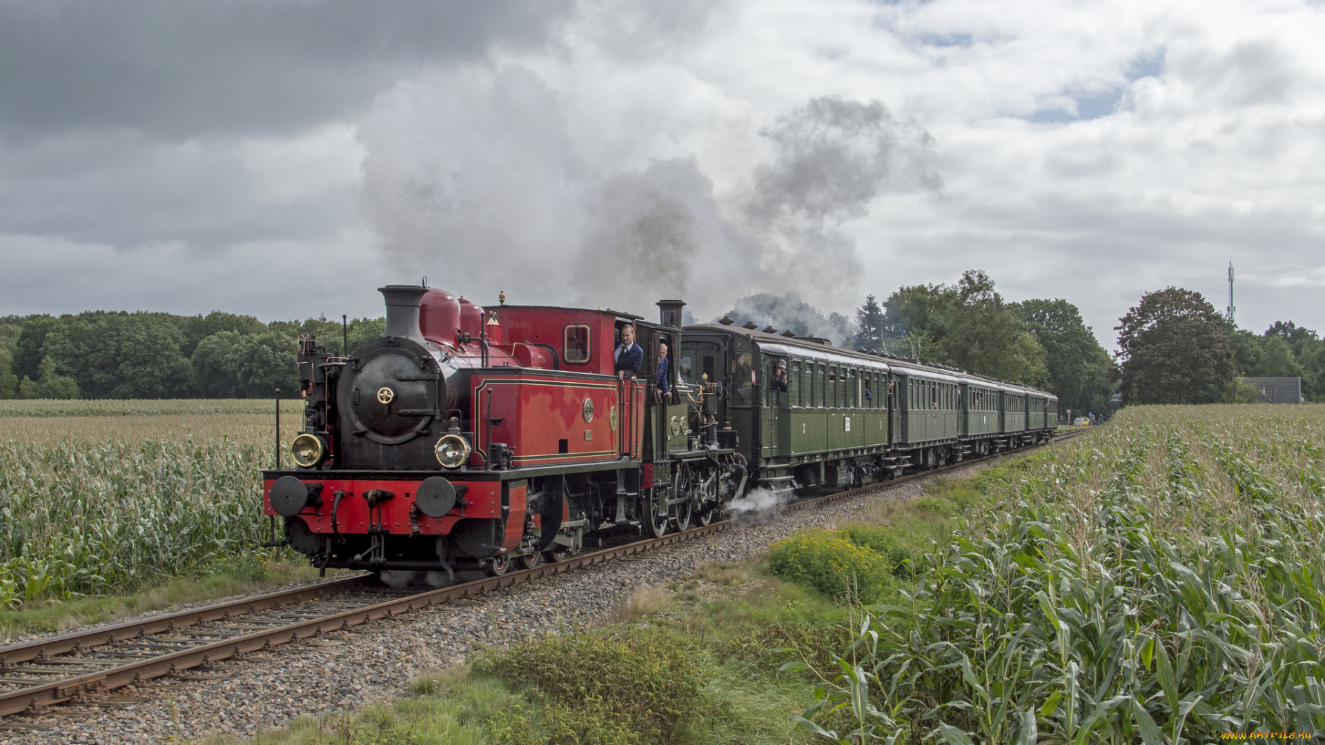 техника, паровозы, рельсы, паровоз