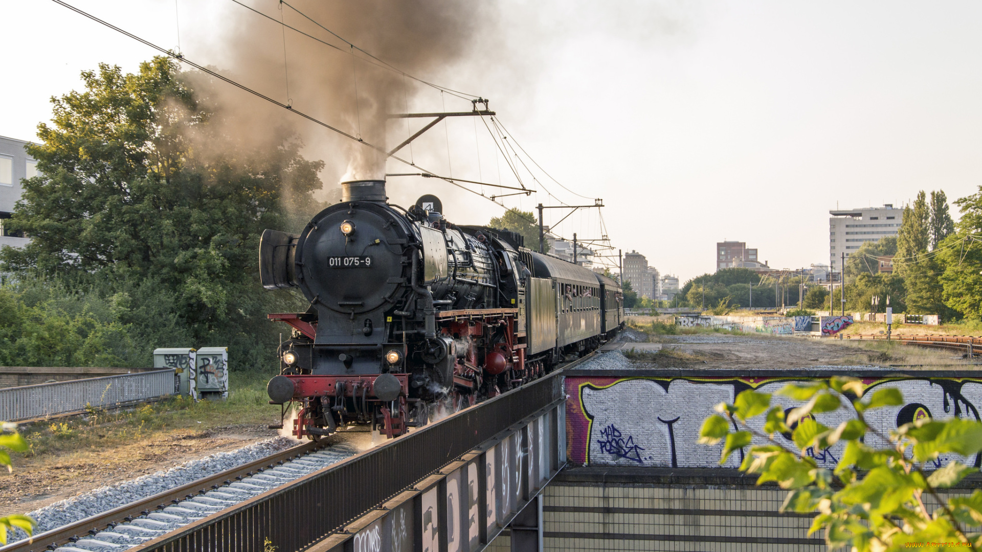 техника, паровозы, рельсы, паровоз
