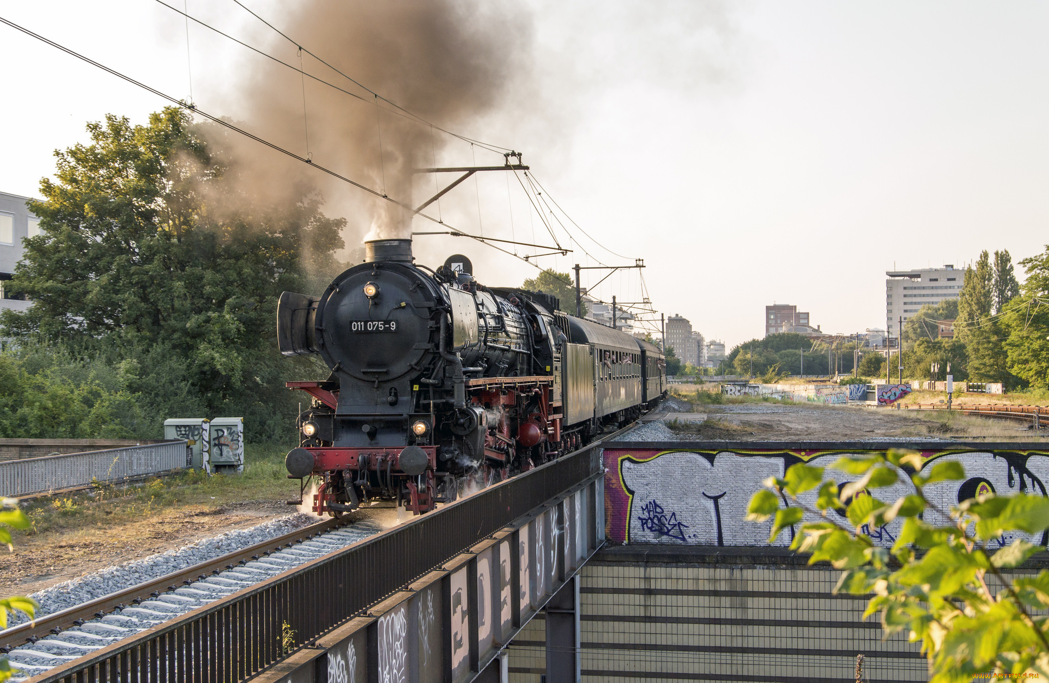 техника, паровозы, рельсы, паровоз