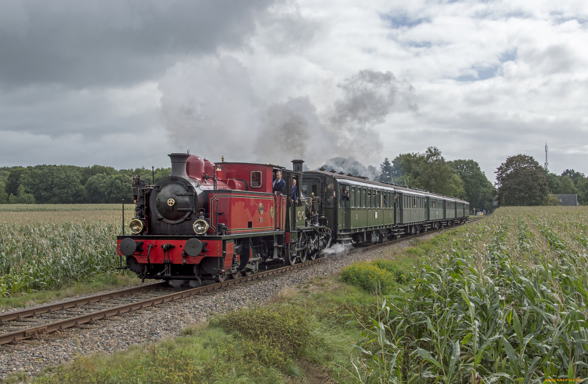 техника, паровозы, рельсы, паровоз