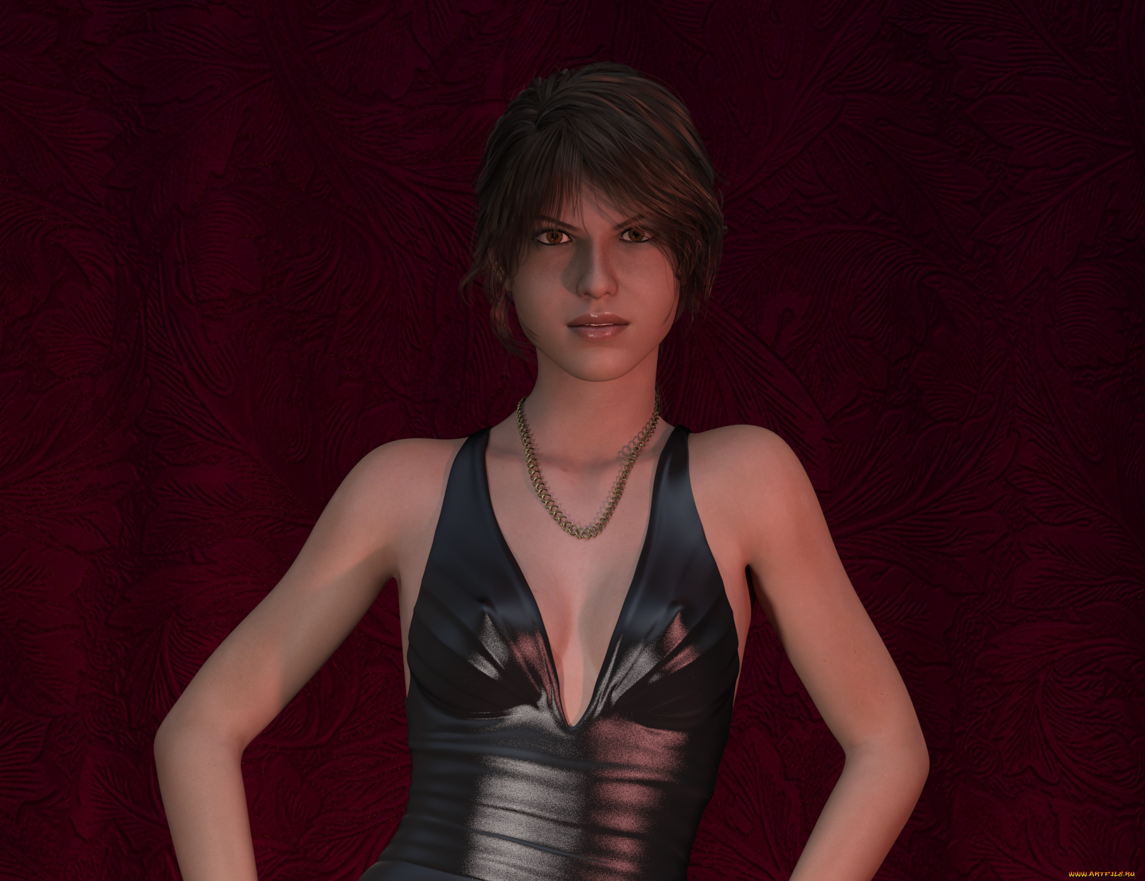 3д, графика, люди, , people, фон, взгляд, девушка