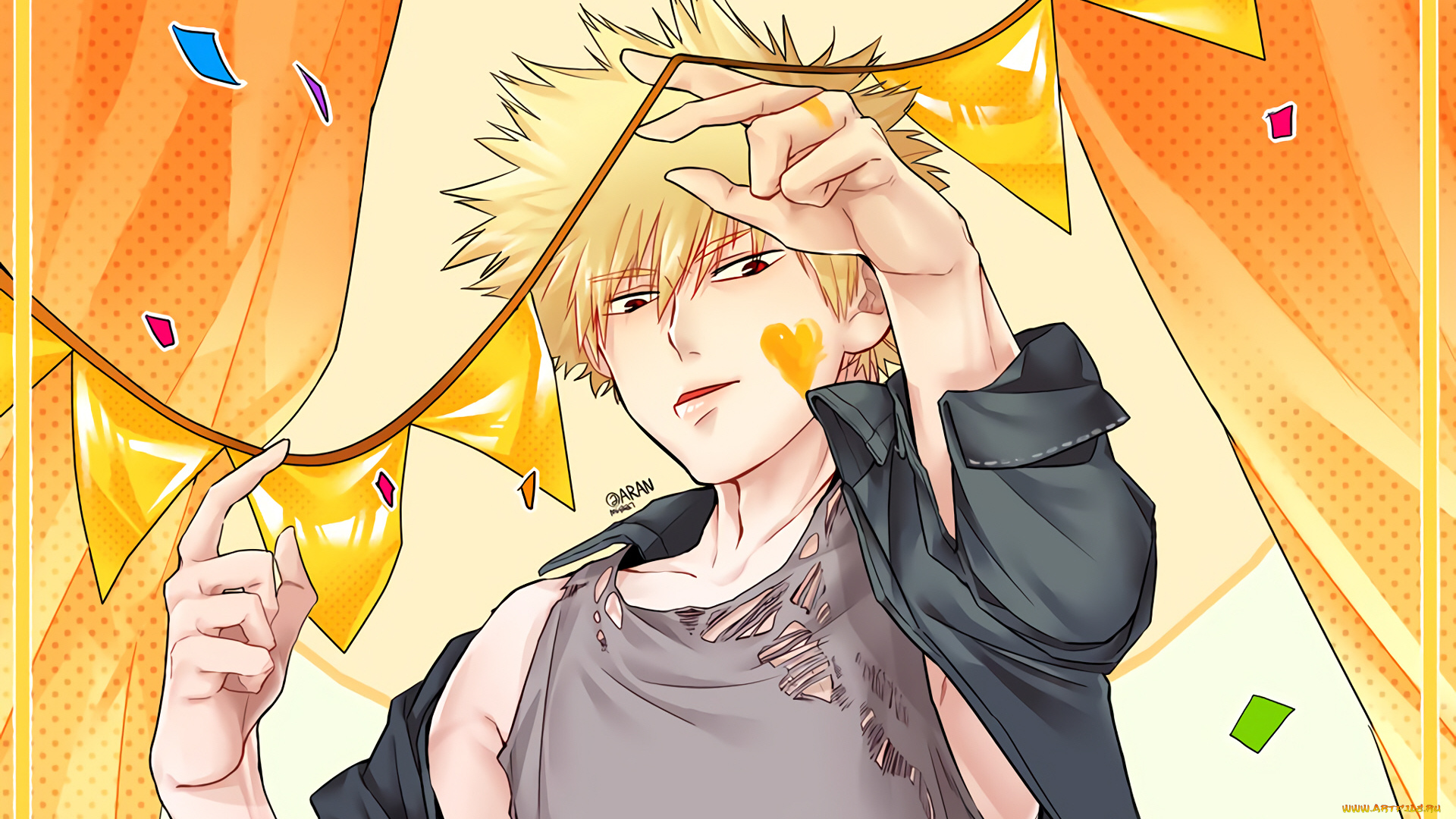 аниме, boku, no, hero, academia, парень