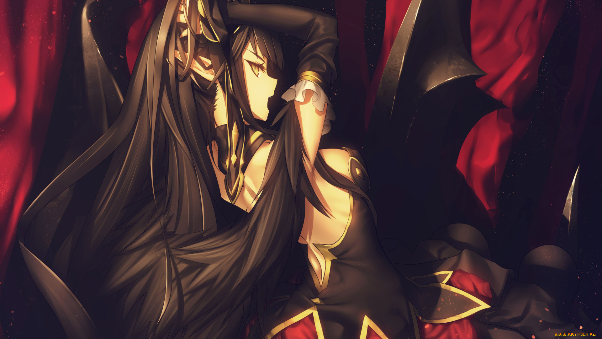 аниме, fate, stay, night, девушка