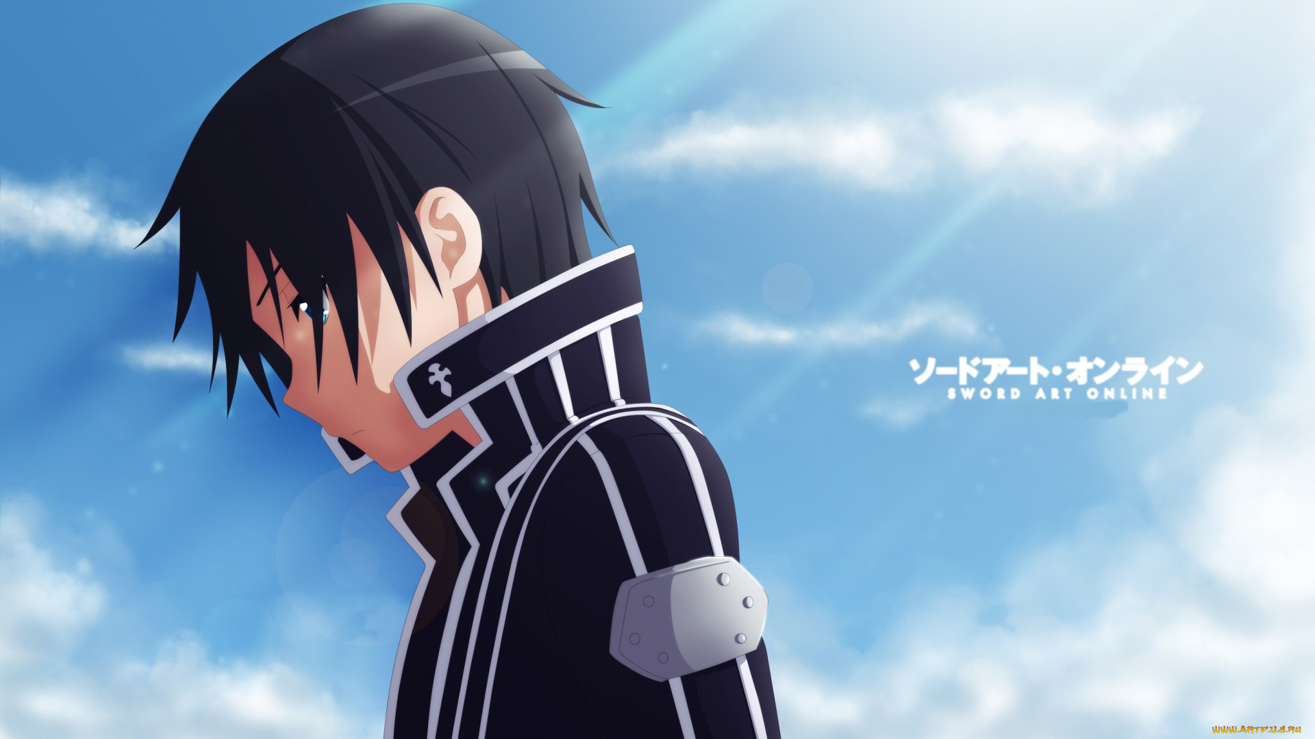 аниме, sword, art, online, кирито