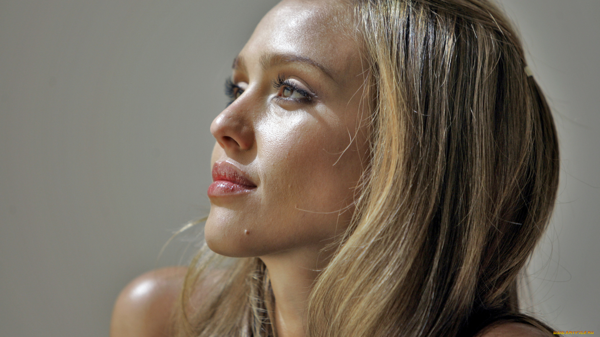 девушки, jessica, alba, блондинка, лицо, актриса, джессика, альба