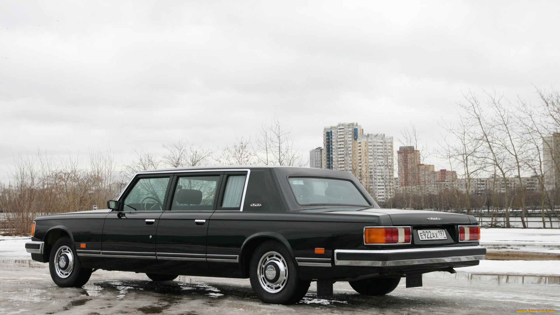 зил-41047, автомобили, зил, чёрный, лимузин