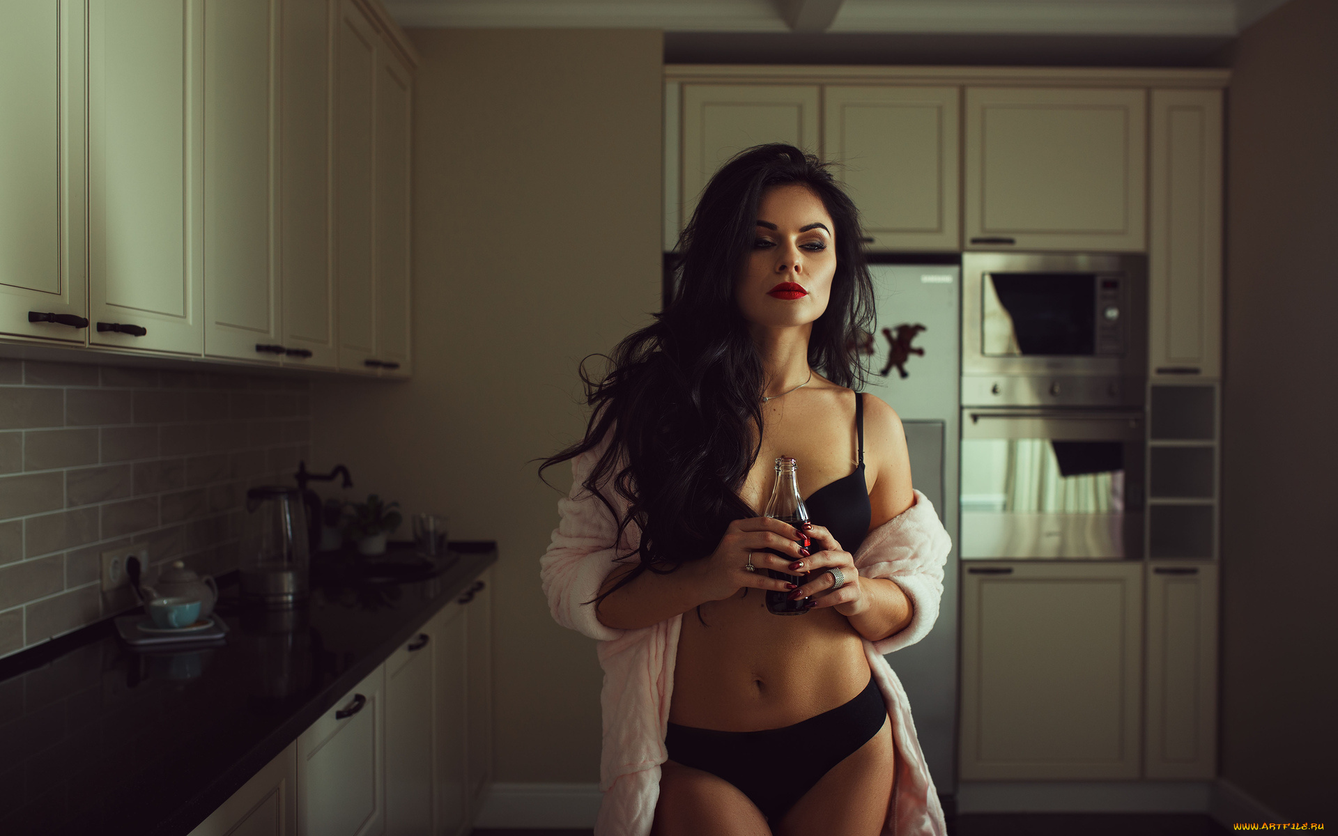 девушки, -unsort, , брюнетки, , шатенки, девушка, взгляд, фон