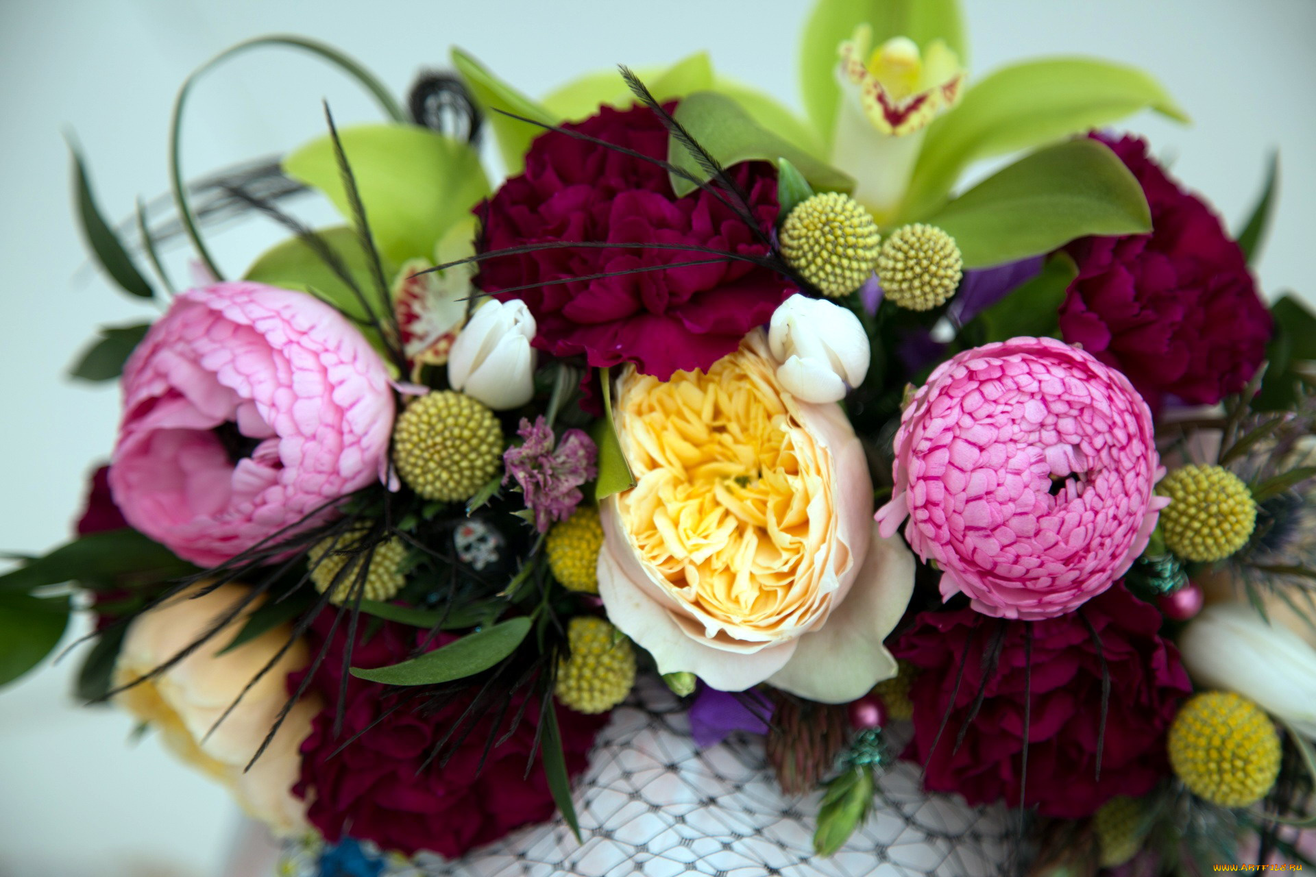 цветы, букеты, , композиции, орхидеи, розы