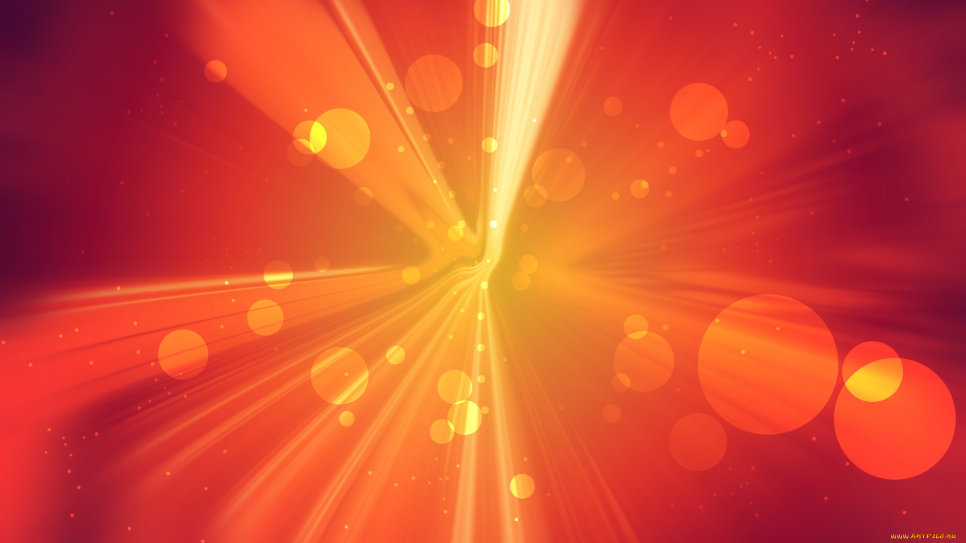 3д, графика, абстракция, , abstract, сияние, оранжевый