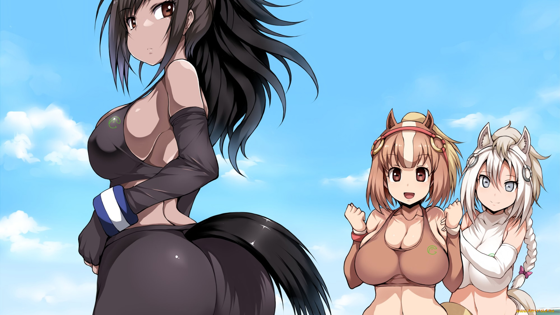 аниме, kemono, friends, девушки