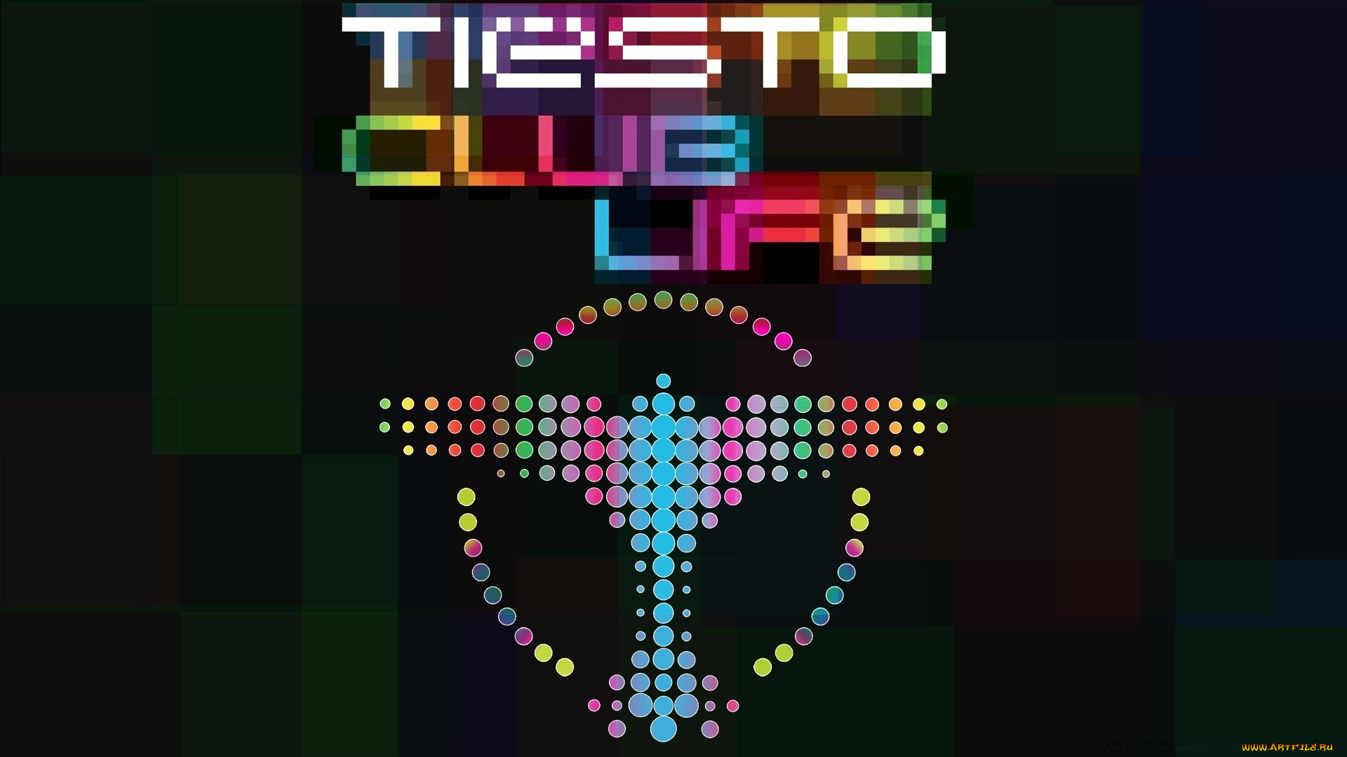 музыка, -временный, буквы, логотип, тиесто