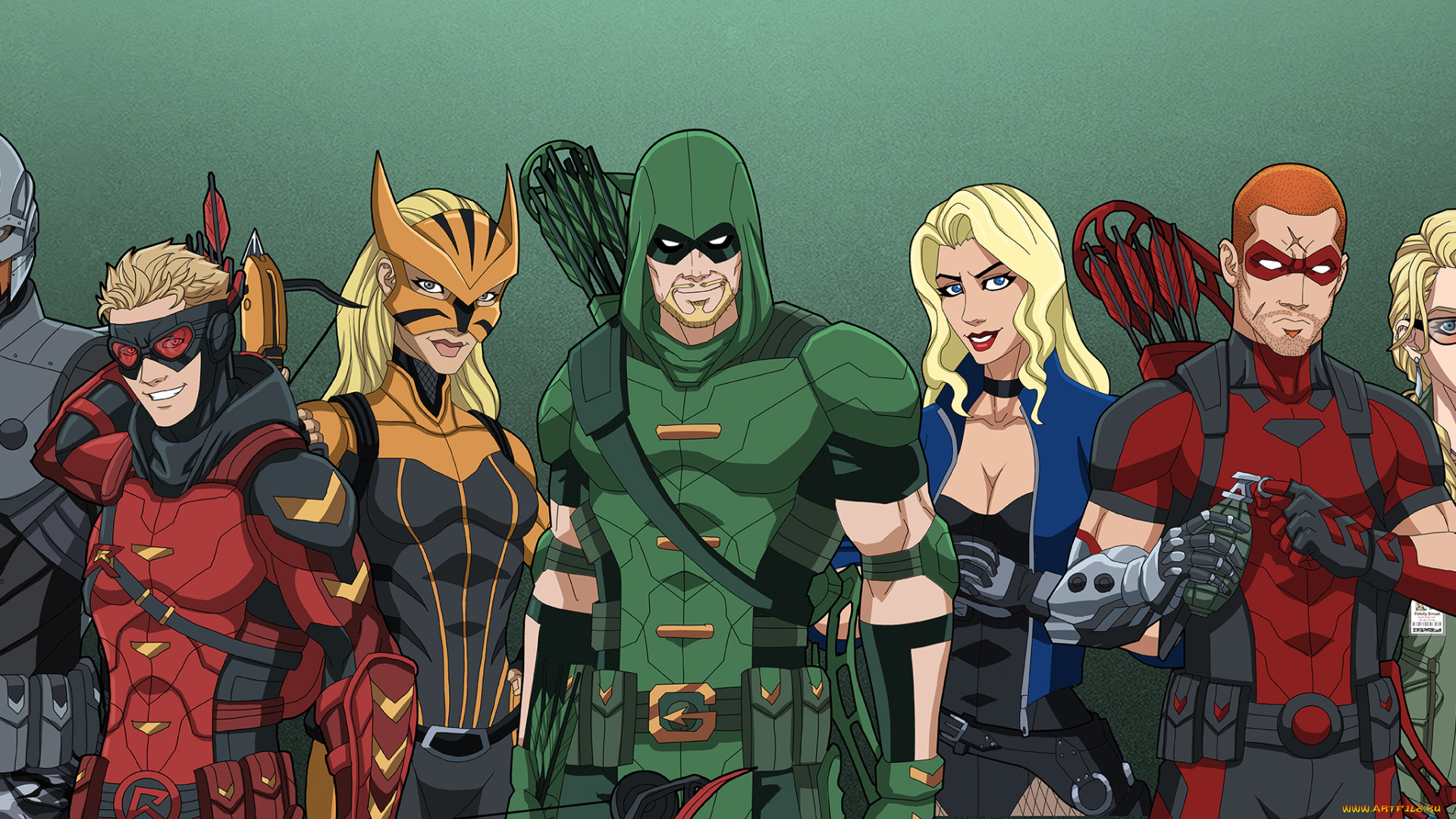 рисованное, комиксы, униформа, мужчины, девушки, фон