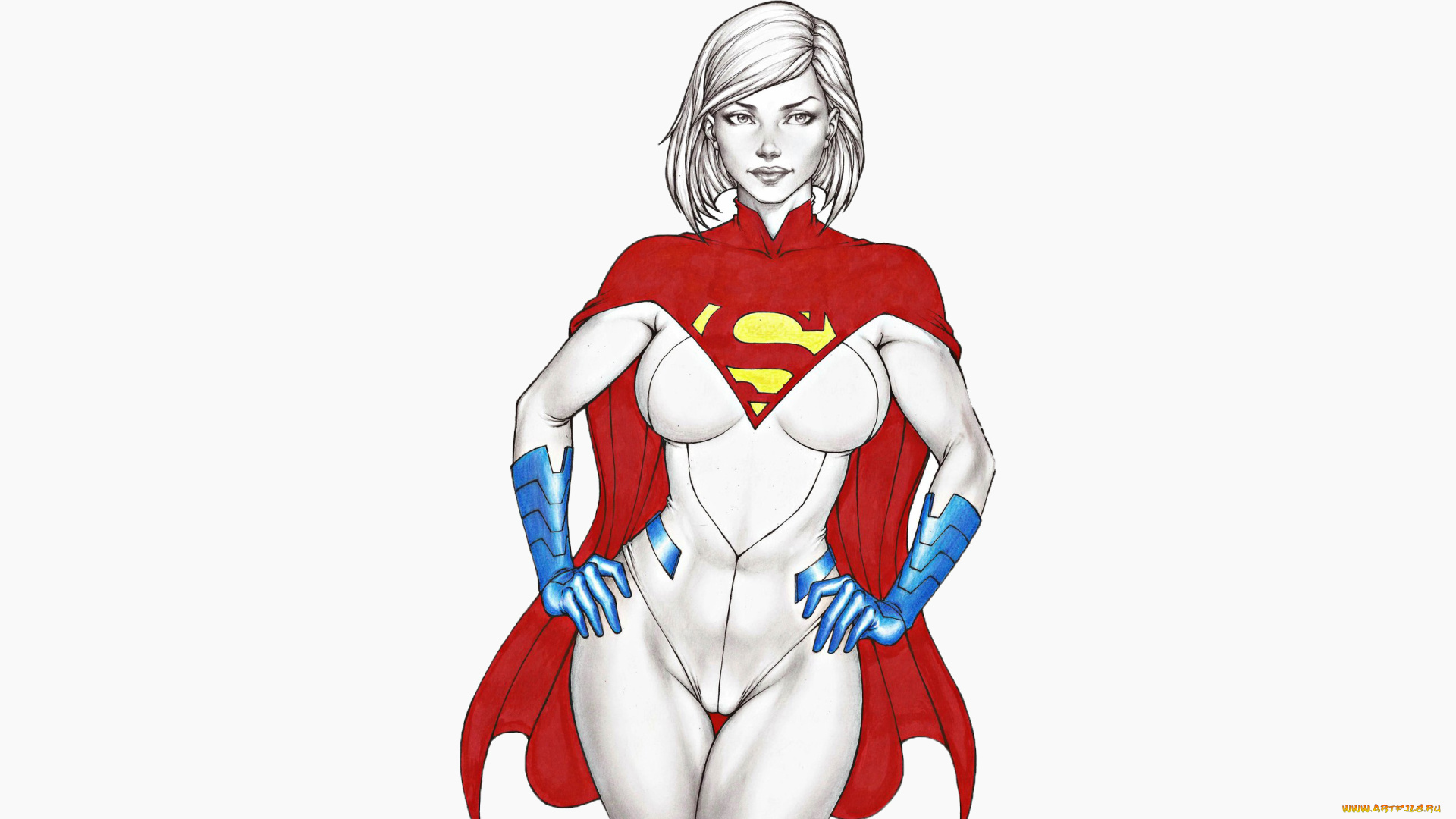 рисованное, комиксы, взгляд, девушка, фон, униформа