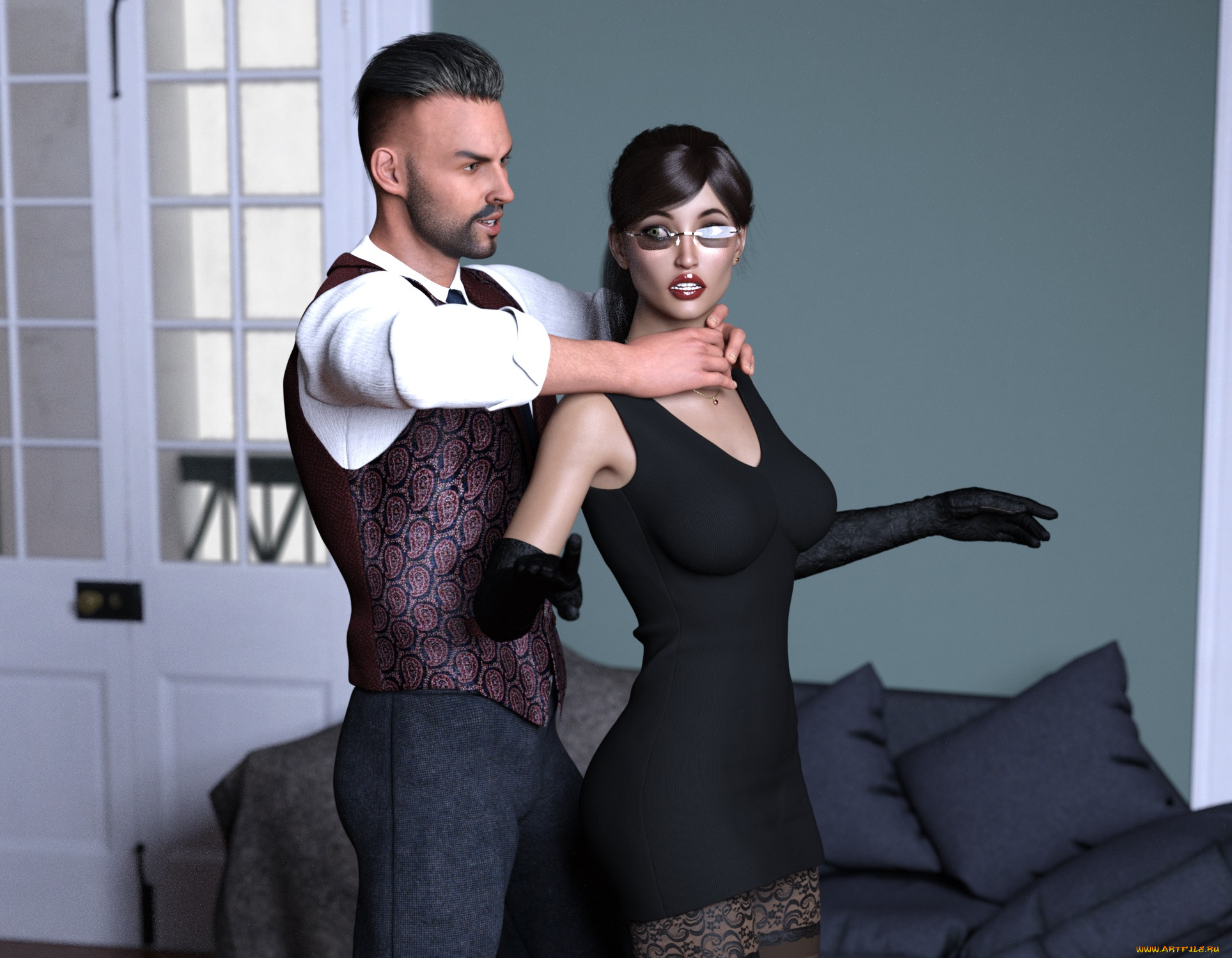 another, failed, mission, 3д, графика, фантазия, , fantasy, девушка, взгляд, фон, грудь