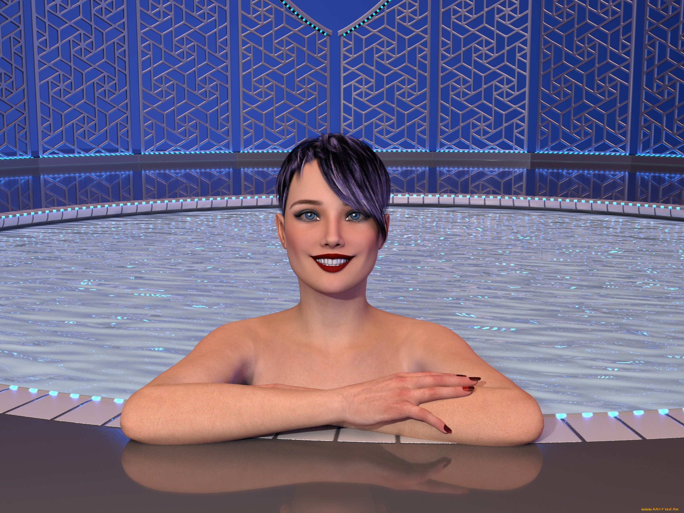 3д, графика, люди, , people, девушка, взгляд, фон