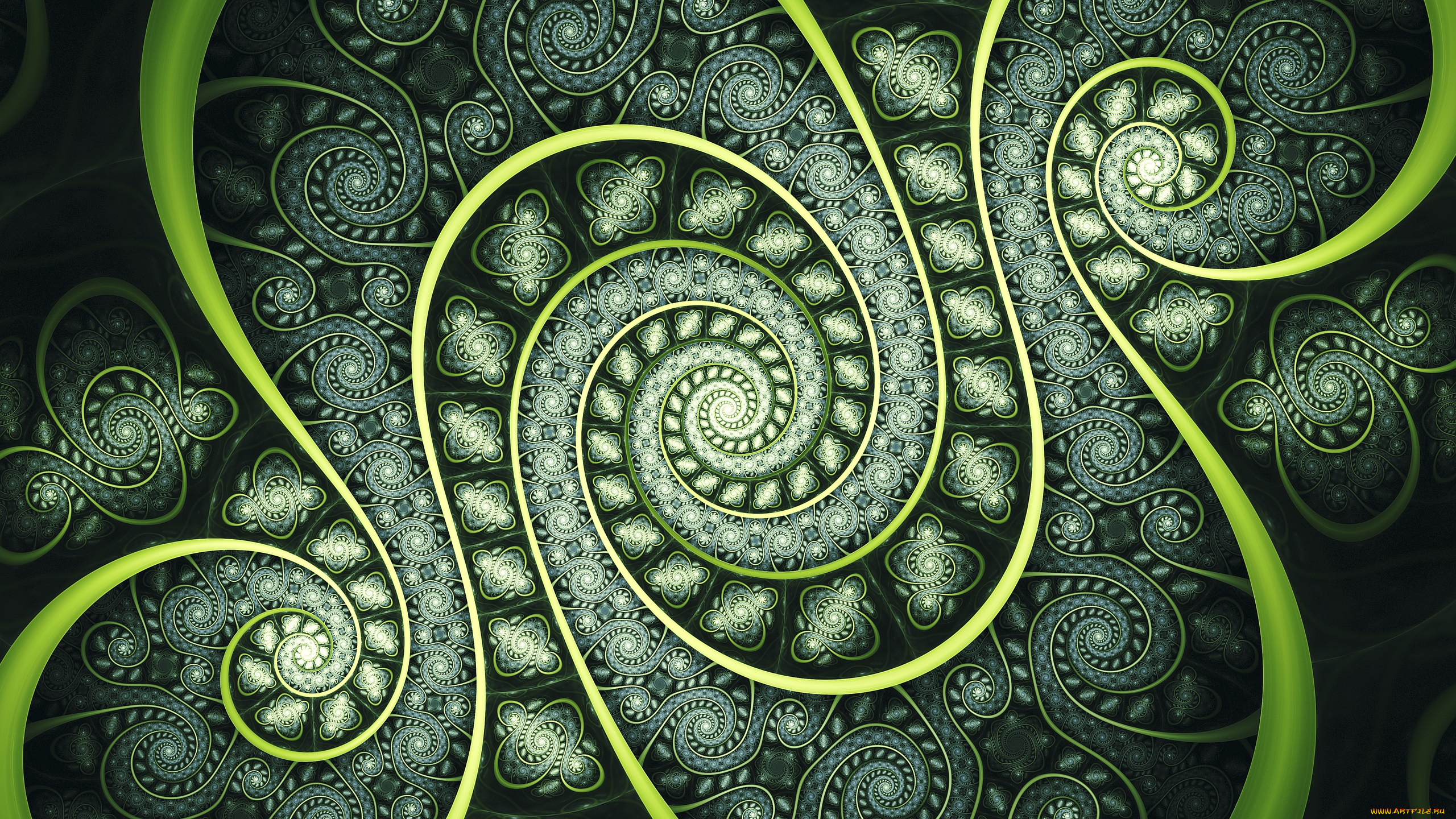 3д, графика, фракталы, , fractal, узор, фон, цвет