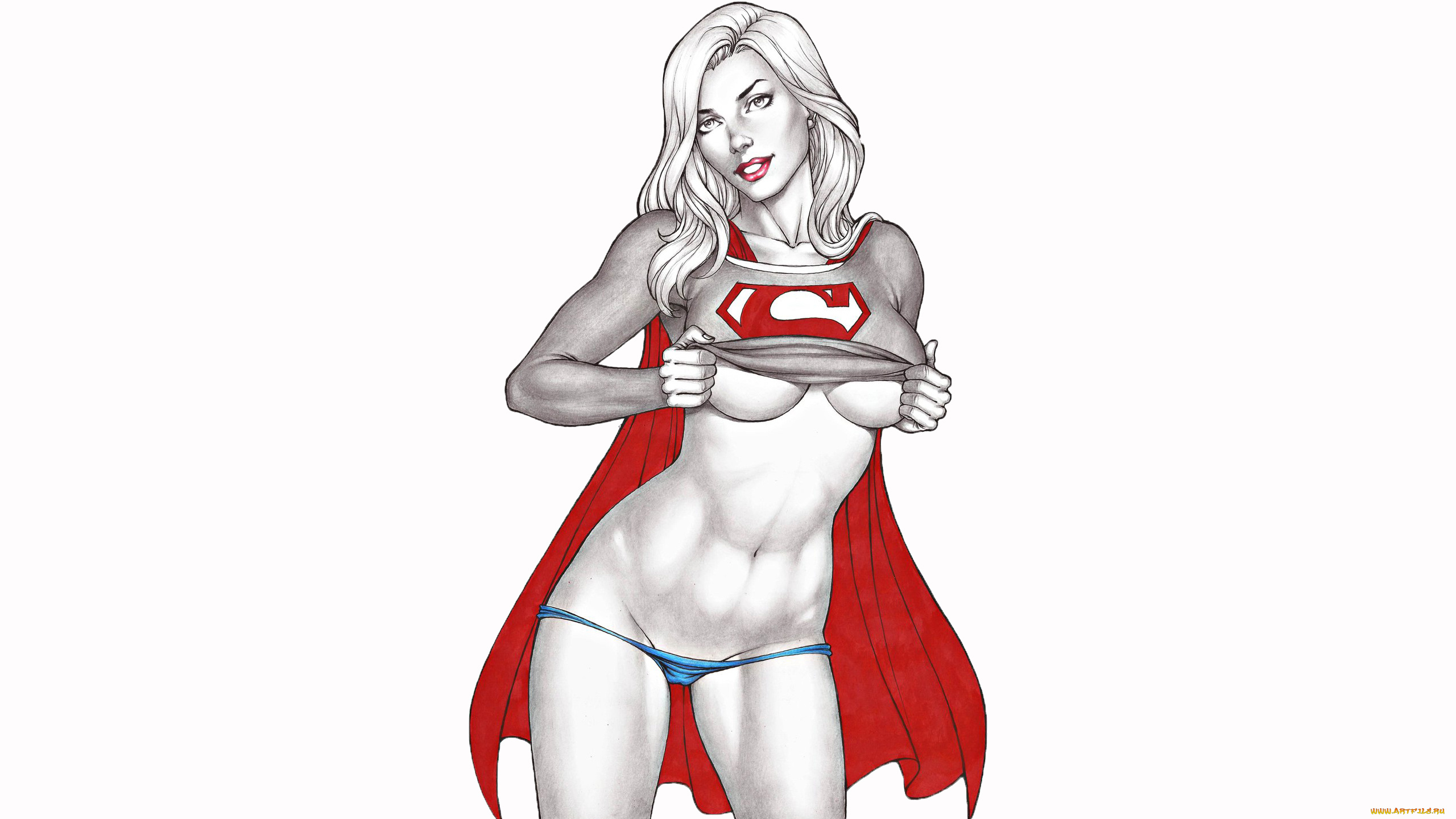 рисованное, комиксы, улыбка, девушка, взгляд, униформ, фон