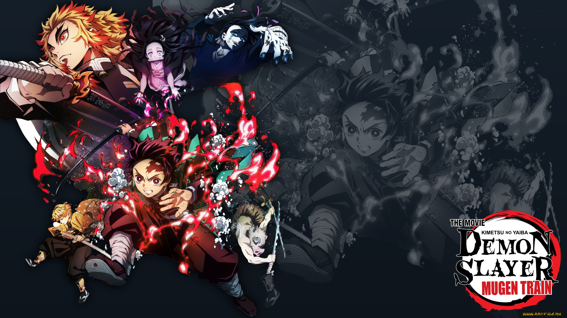 аниме, demon, slayer, , kimetsu, no, yaiba, demon, slayer, kimetsu, no, yaiba, the, movie, mugen, train