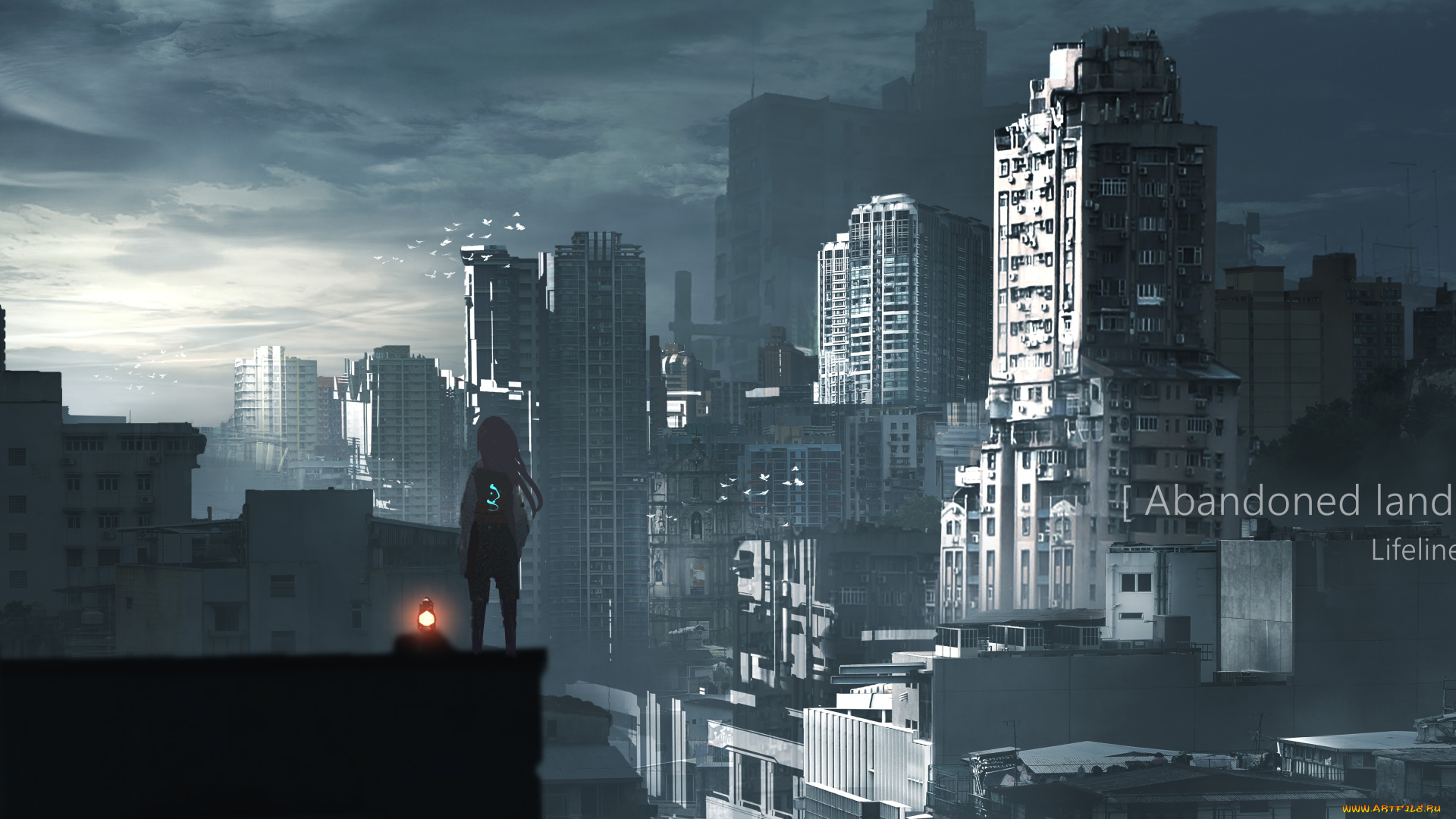 аниме, город, , улицы, , интерьер, , здания, девушка