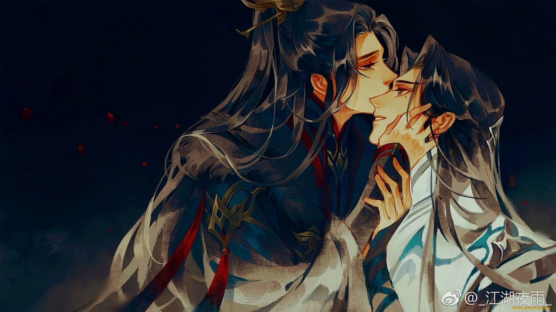 аниме, jianghu, ye, yu, , artbook, парни