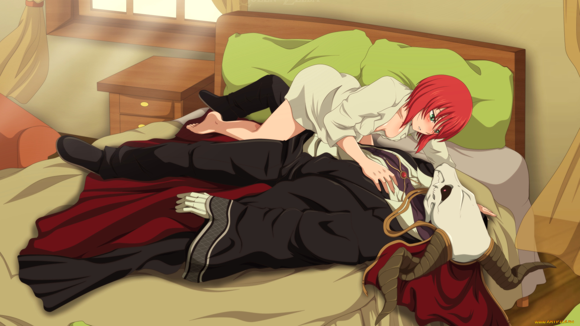 аниме, mahou, tsukai, no, yome, невеста, чародея