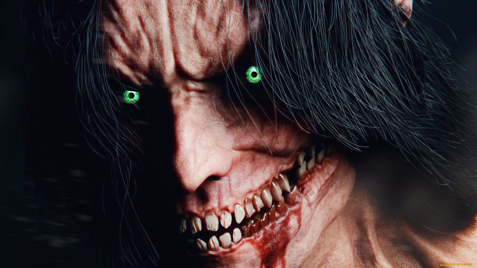 аниме, shingeki, no, kyojin, атака, титанов