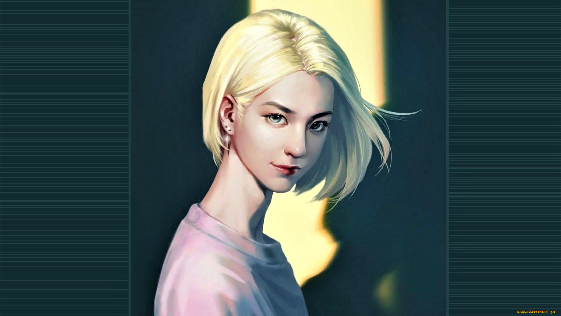 рисованное, люди, ван, ибо