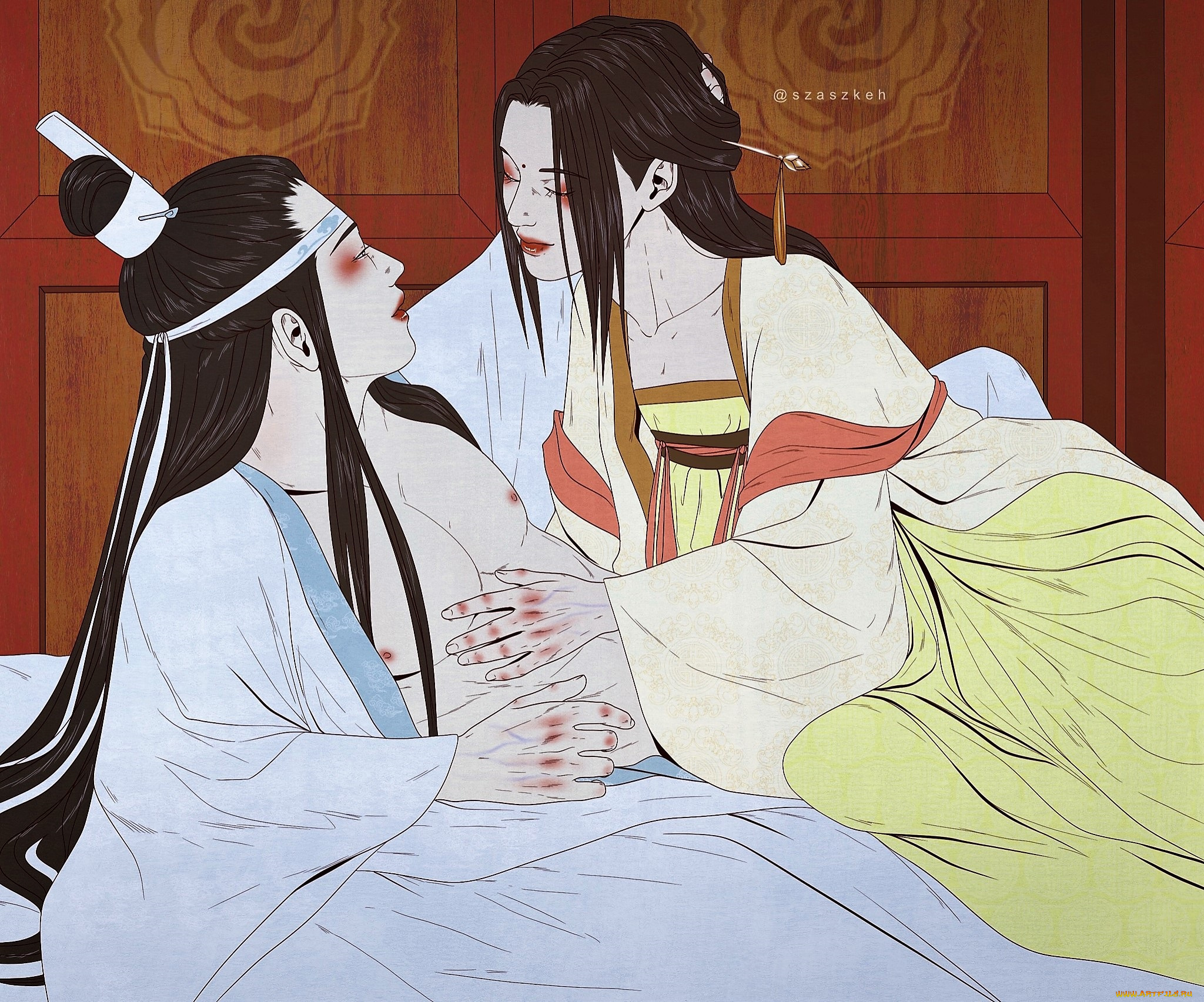 аниме, mo, dao, zu, shi, вэй, усянь, лань, ванцзы, платье