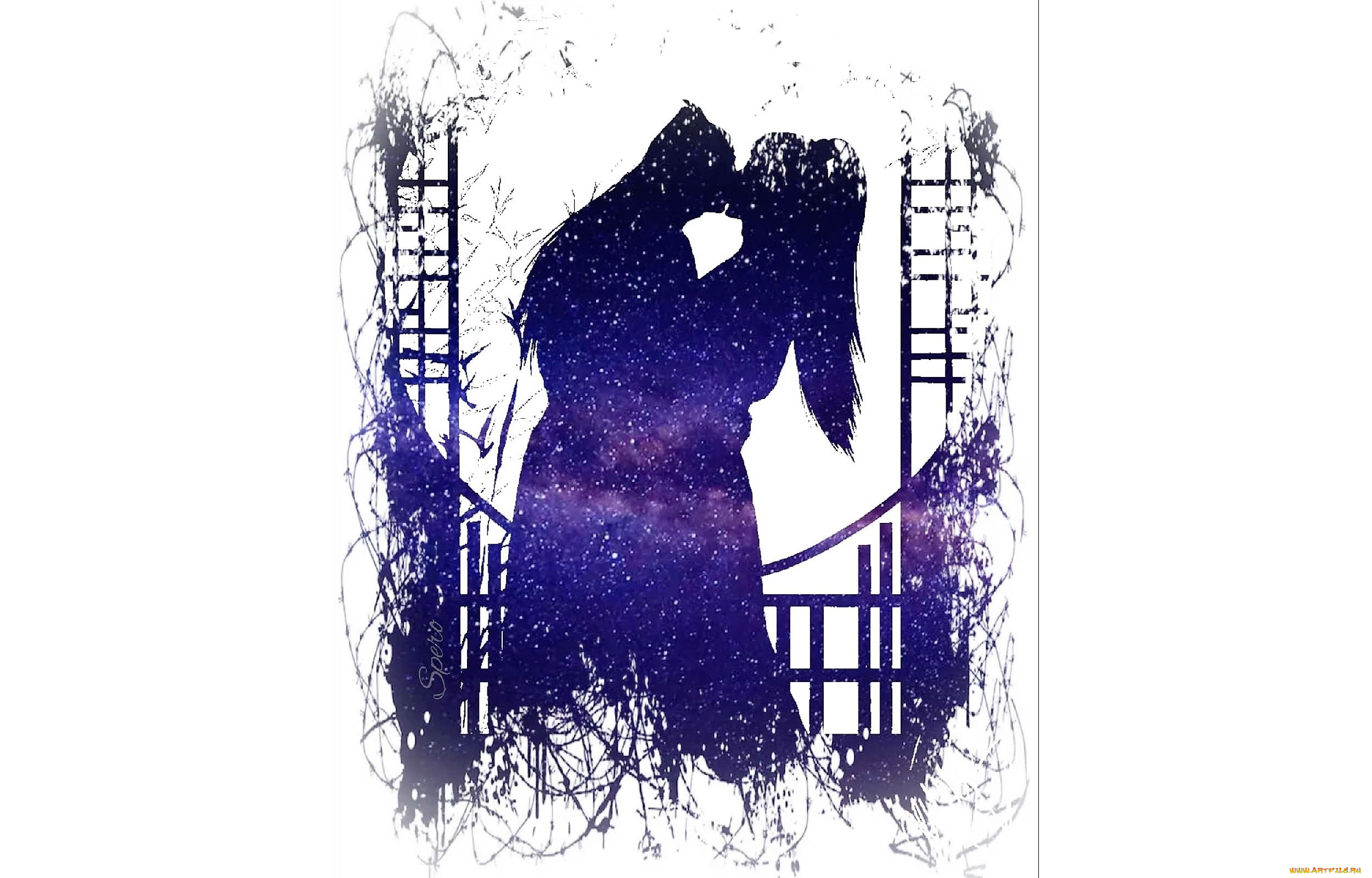 аниме, mo, dao, zu, shi, вэй, усянь, лань, ванцзы, поцелуй, силуэты