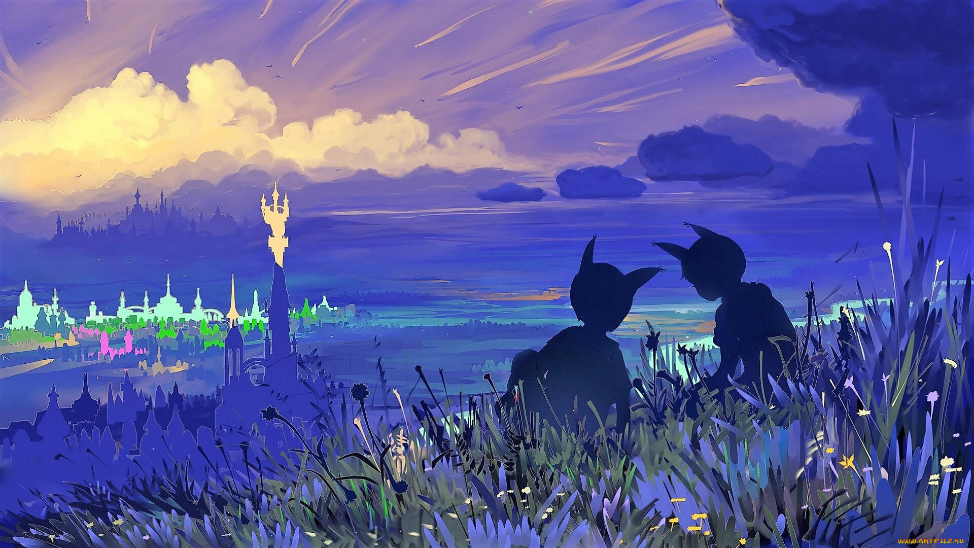 фэнтези, иные, миры, , иные, времена, дети, ушки, трава, город