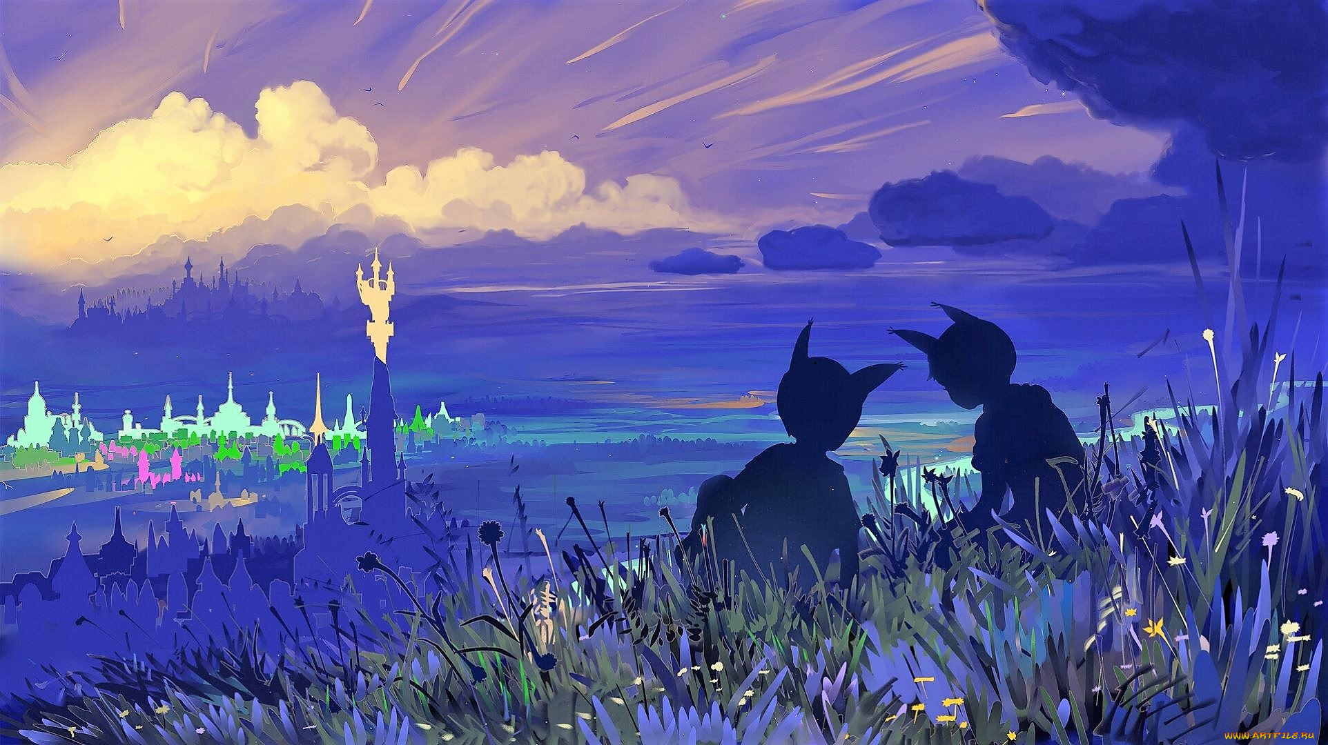 фэнтези, иные, миры, , иные, времена, дети, ушки, трава, город