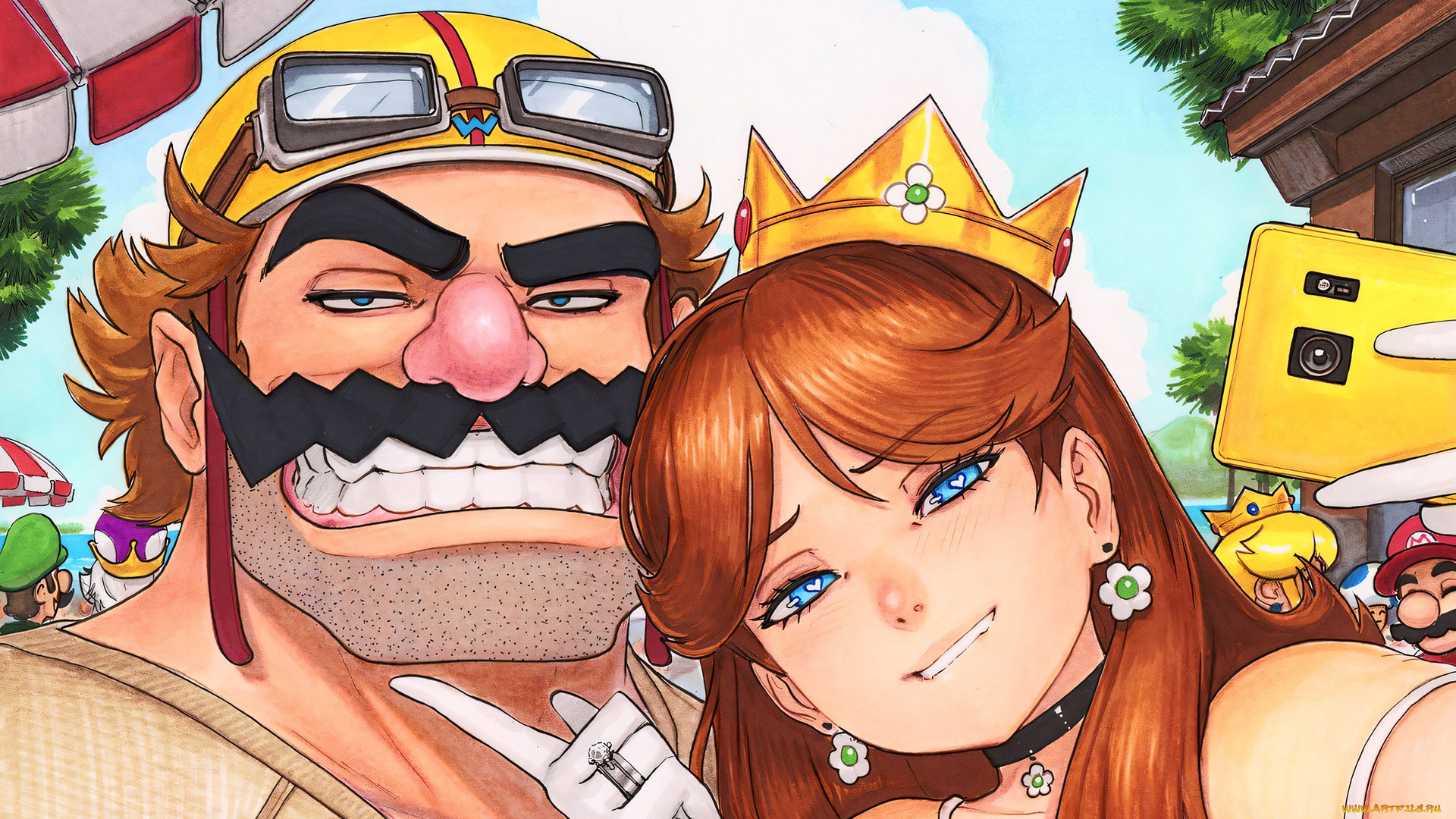 видео, игры, super, mario, bros, нейросети, графика, нейроарт, ai, art, нейронные, сети, рисунки, нейро, искусство