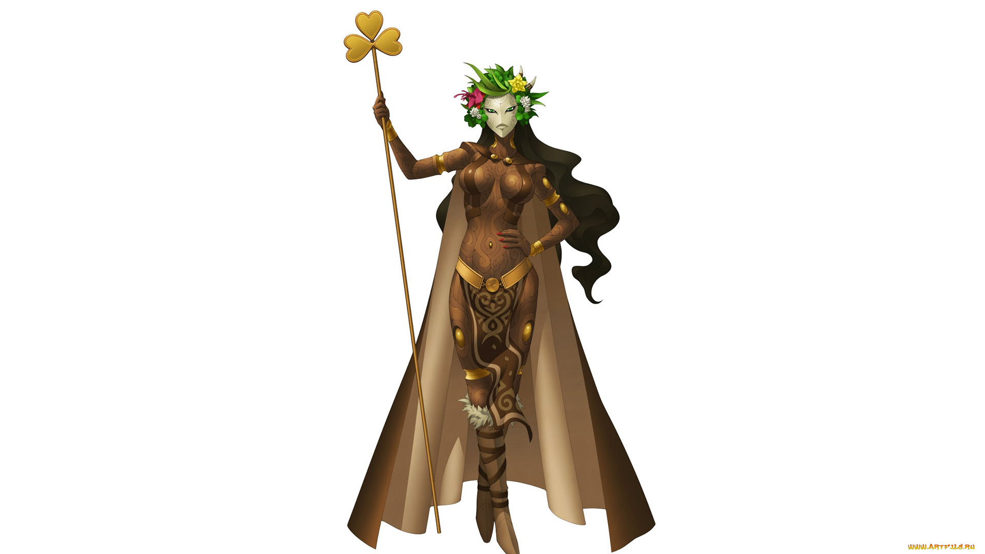 видео, игры, shin, megami, tensei, v, женщина, посох, маска, плащ