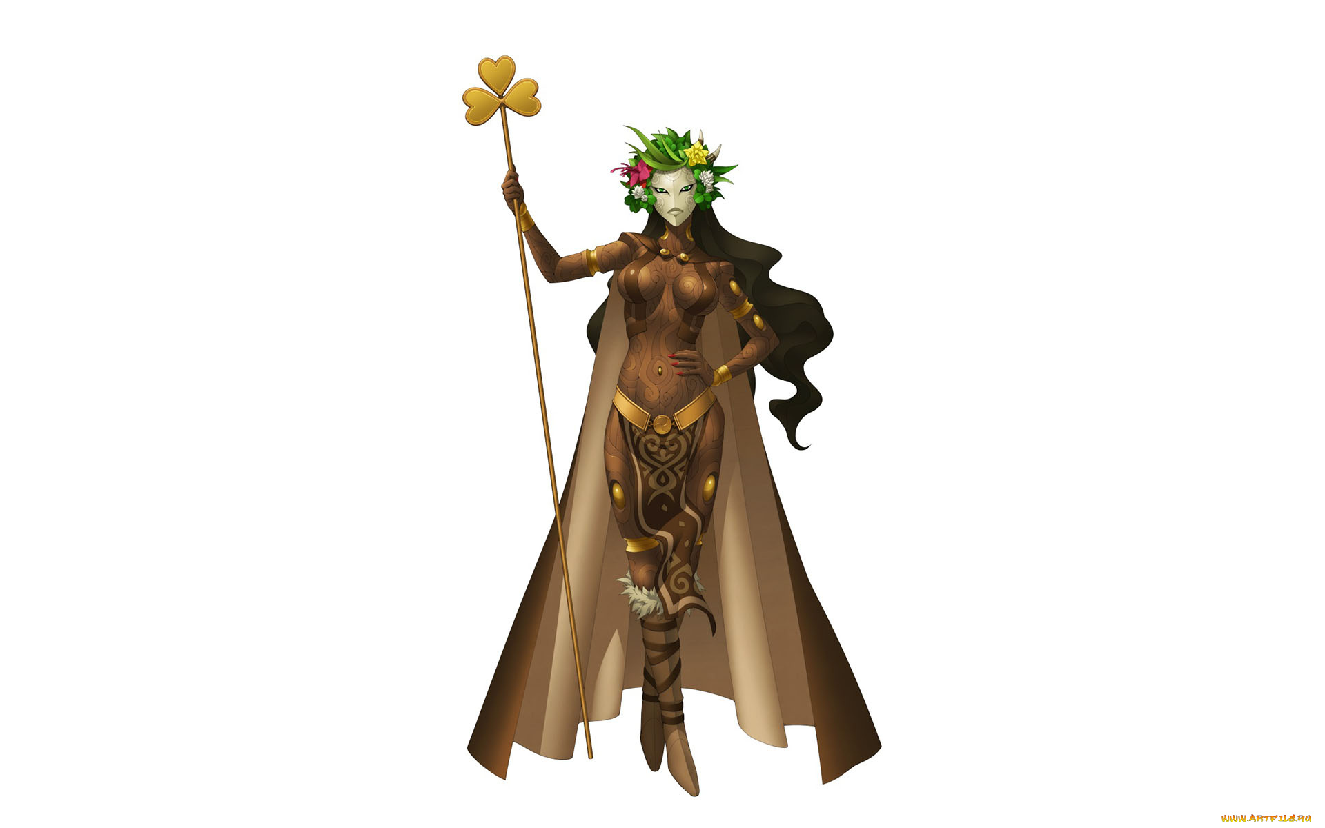 видео, игры, shin, megami, tensei, v, женщина, посох, маска, плащ