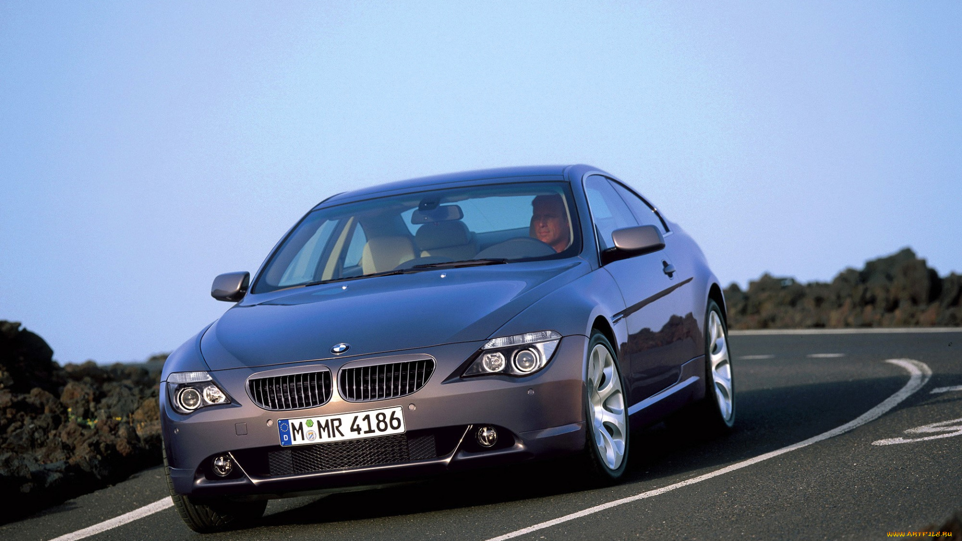 bmw, e63, автомобили, bmw, серый, дорога, шоссе